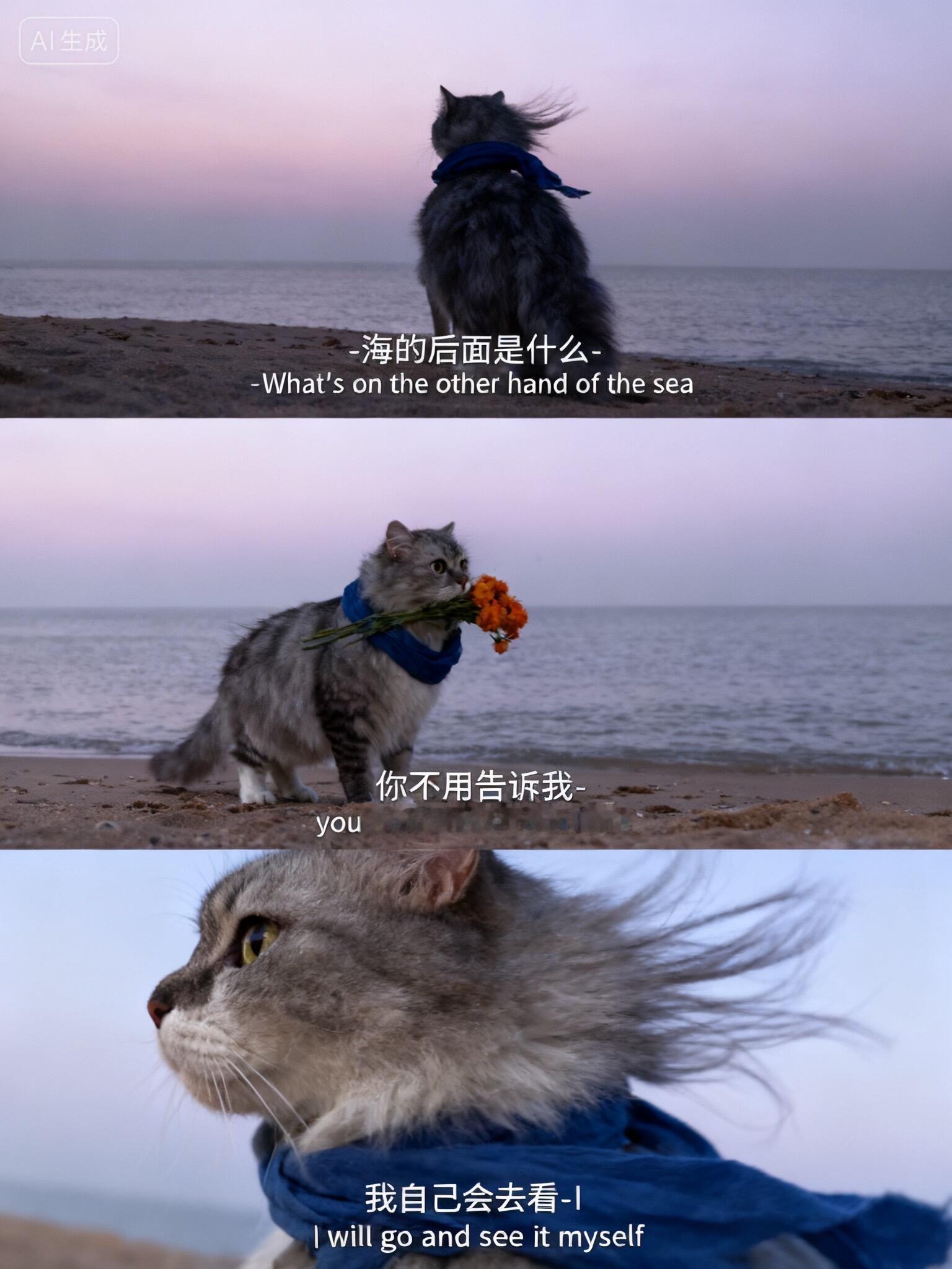 猫：海的对面是什么​​​