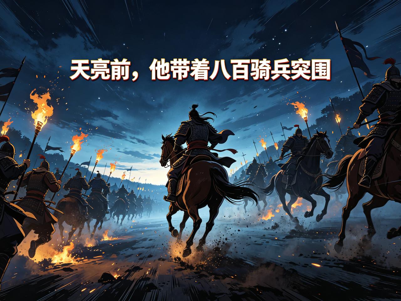 公元前202年，垓下。项羽站在营帐外，四面都是楚歌。刘邦的汉军把营地围了十几重，