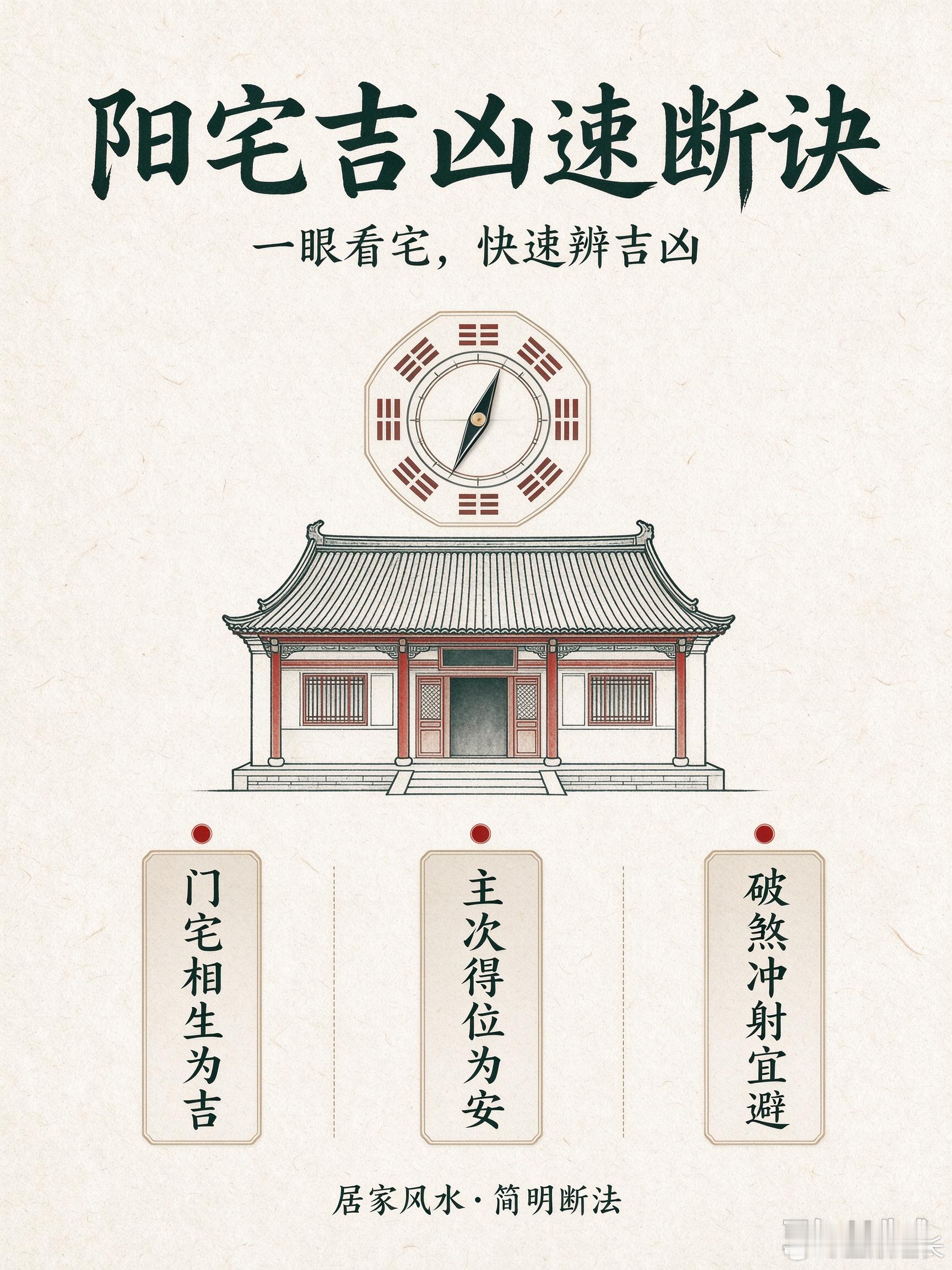 阳宅吉凶速断诀（一）：宅形与坐向看风水不求人，阳宅吉凶速断诀！一、宅形吉凶一、阳宅以呈方方正正或前圆