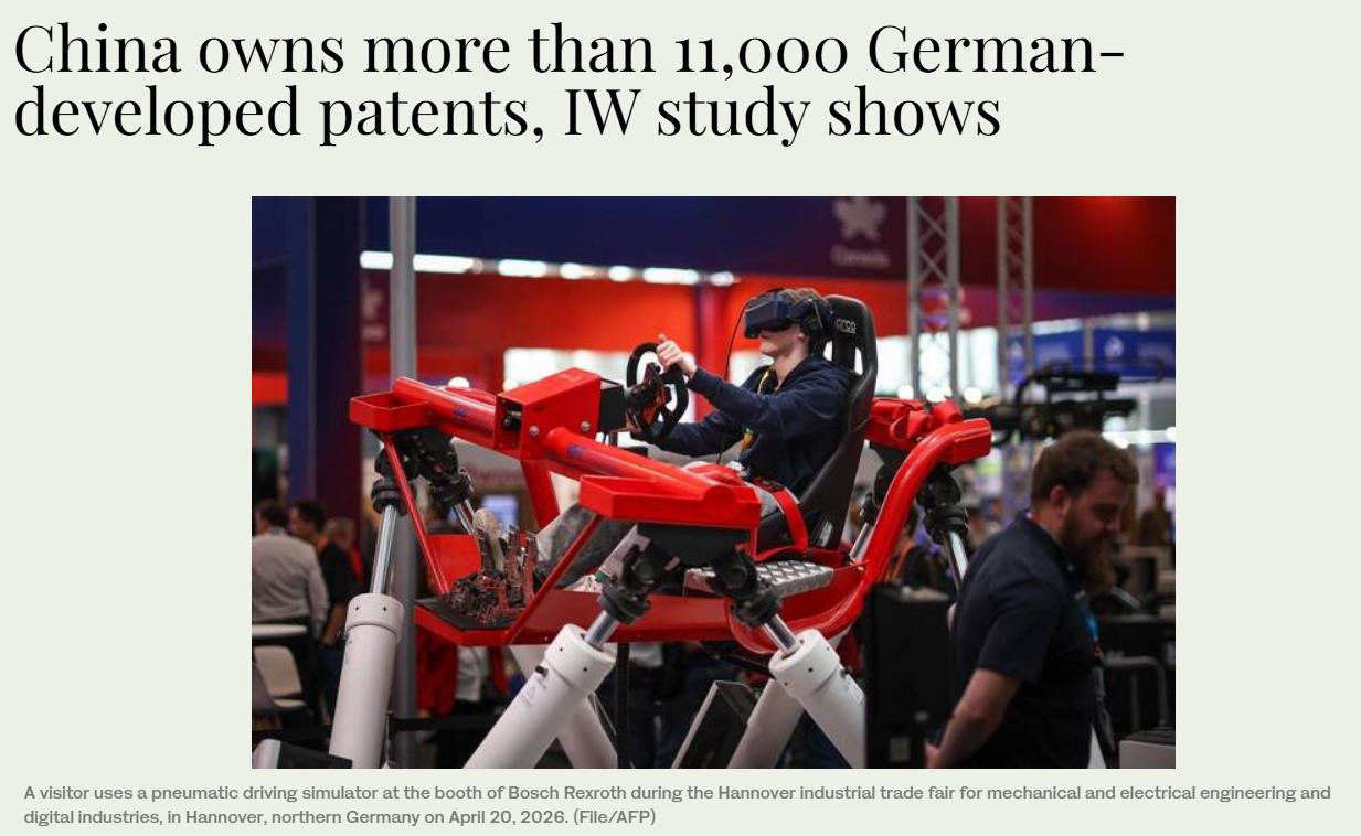 西方媒体又拿中国炒作！德国大量专利流向中国？别被带偏了：美国拿走近三分之一，中