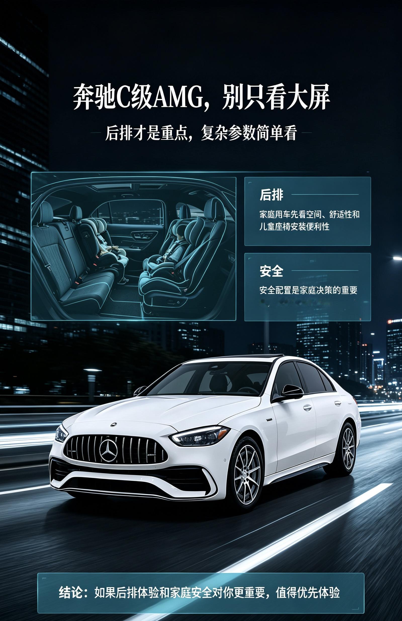 看奔驰C级AMG，别只盯中控大屏