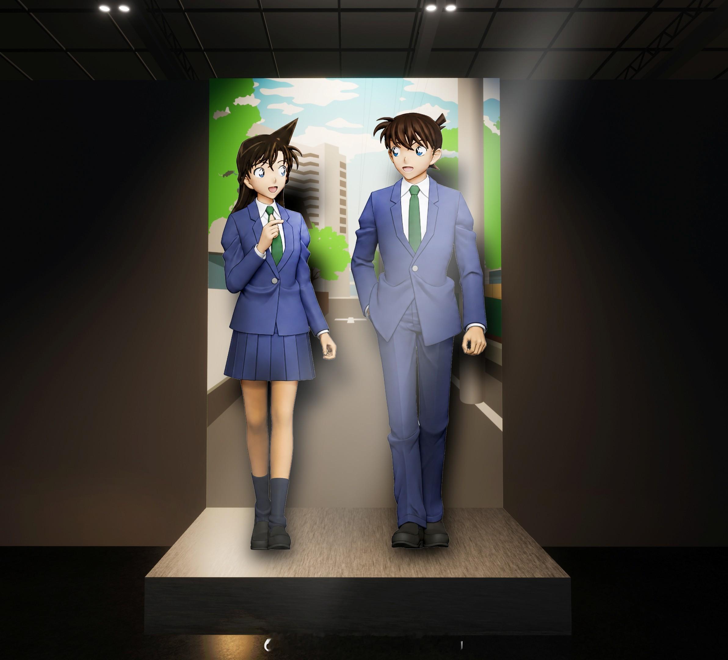 名侦探柯南TV动画播放30周年纪念！工藤新一&毛利兰彩色立体模型登场名侦探柯南