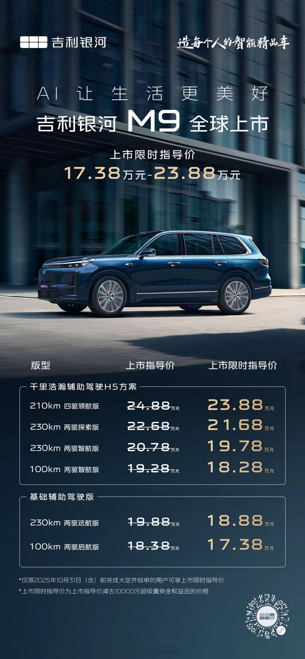 从银河M9上市发布会回来了看完回来咯，约奕派的销售周末再谈一下价格，准备下定eπ