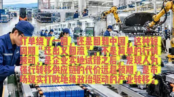 去年迁到印度、越南，今年订单又转回中国，这种短周期“迁出又回流”，不是简单的行情