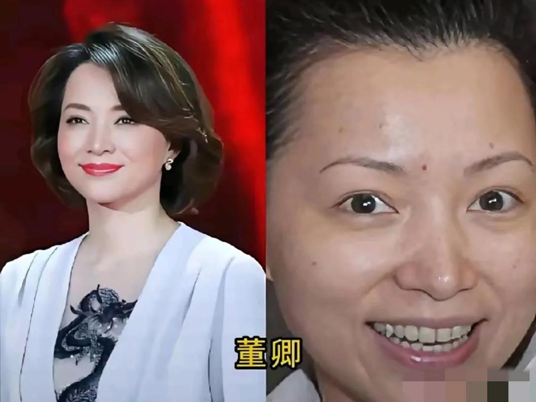 十位''美女''卸妆前后的对比照：上妆后最女神范儿的就是章子怡，高圆圆与杨幂；卸