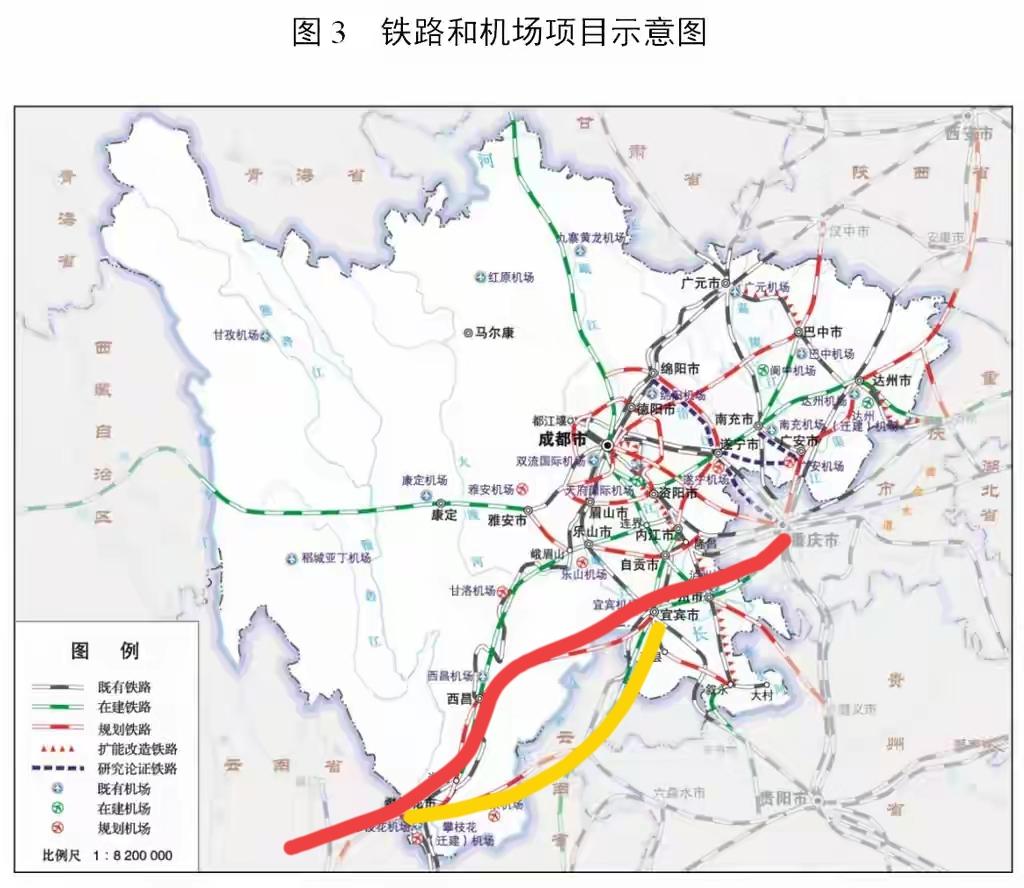 宜西攀高铁走向不仅仅是长江上游经济带的交通和经济脉络融合发展，更是重庆直达大理、