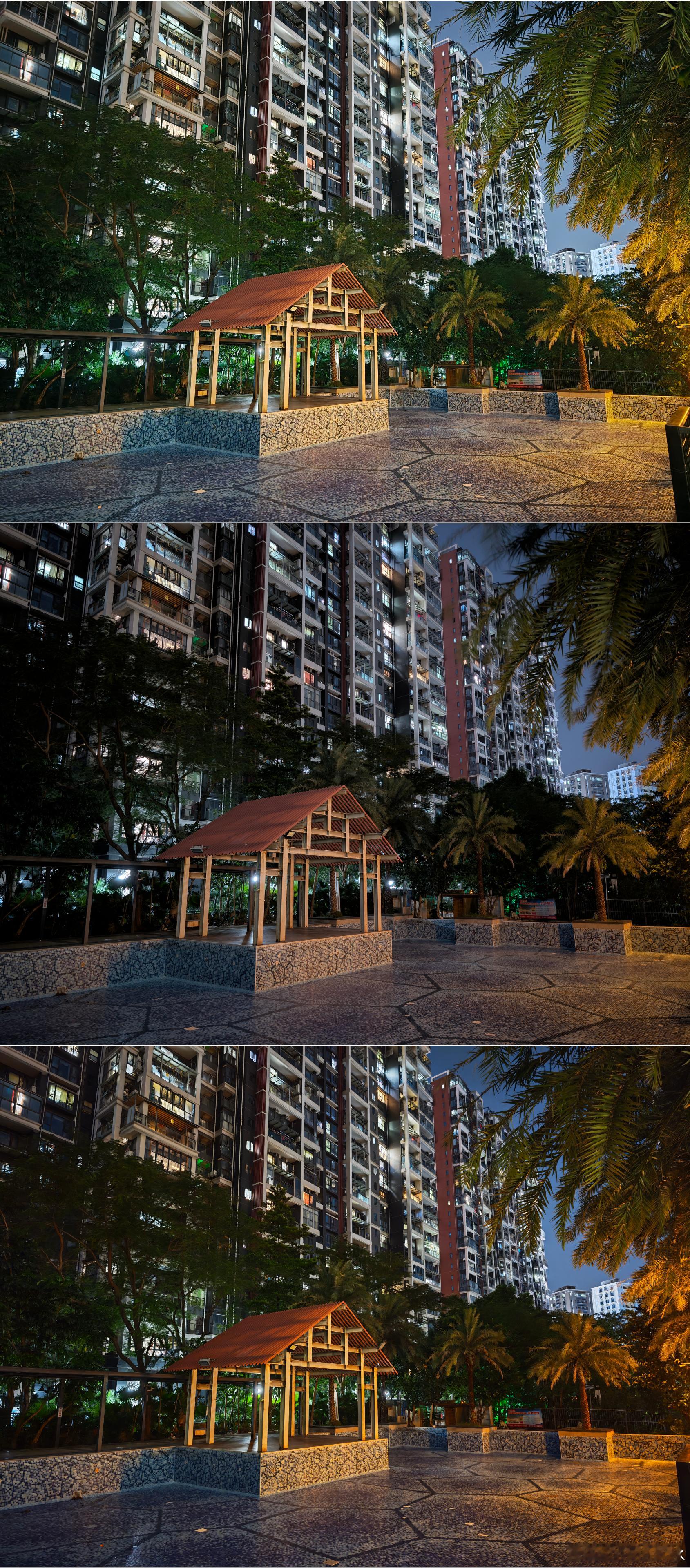 荣耀Magic8Pro夜景大混战来了，先第一组，对比我手头最强的两台手机，顺