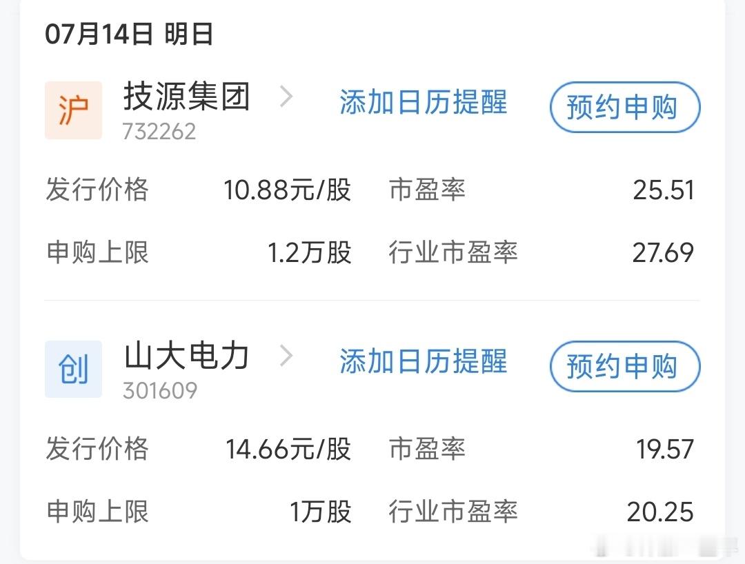 下周A股有两只新股申购​​​