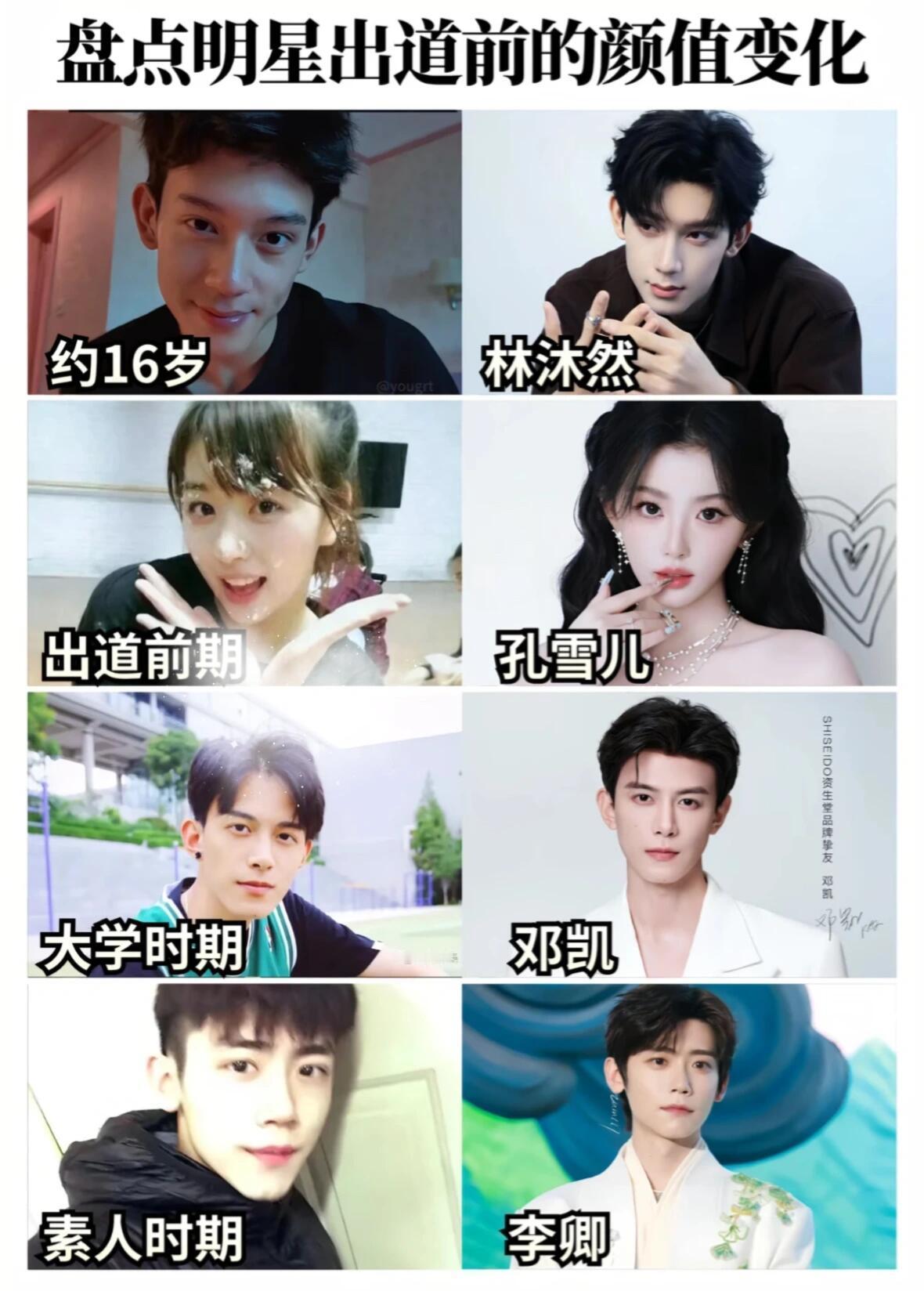 明星出道前后的差距很大吗？