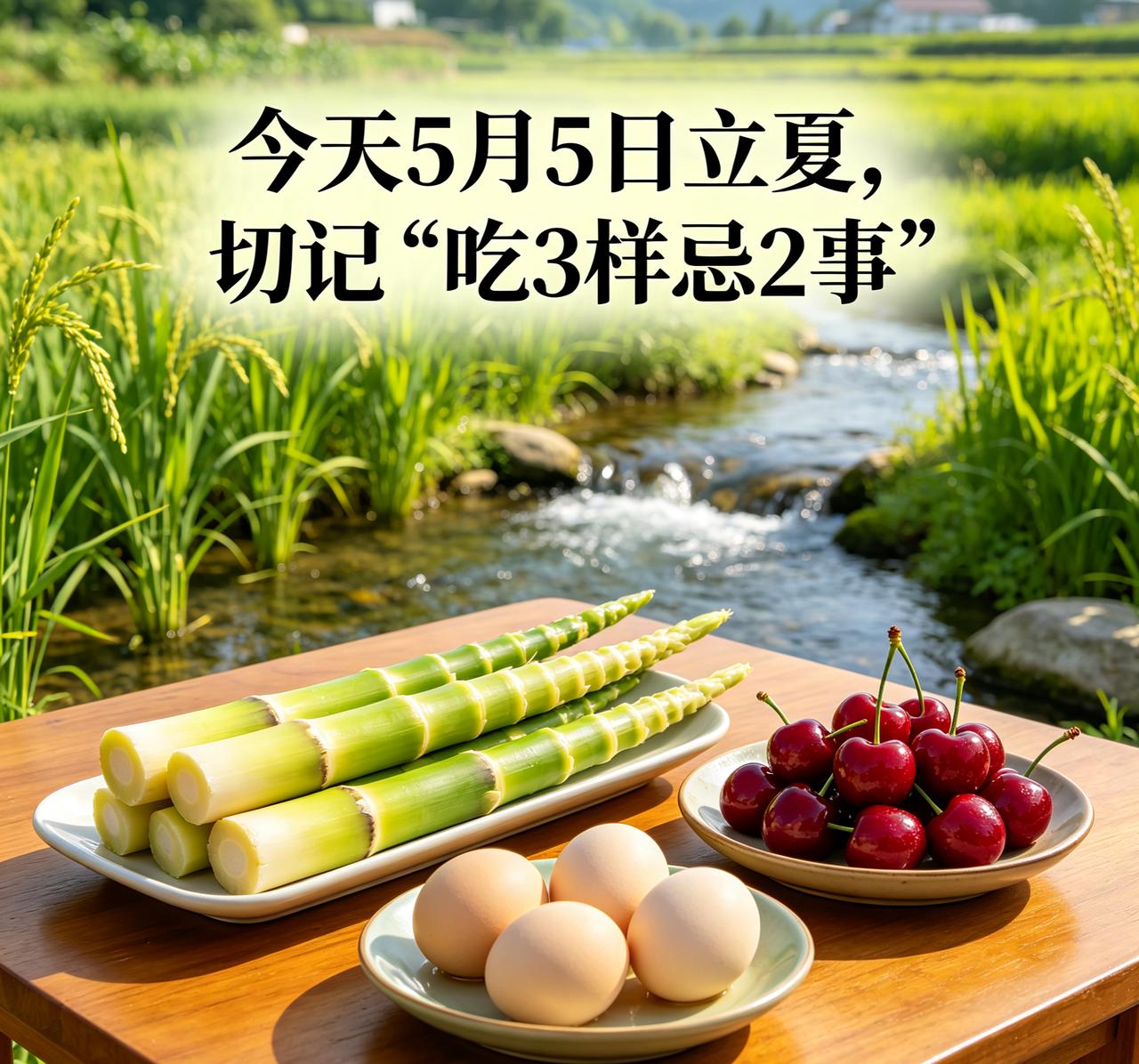 今日5月5号立夏！牢记“吃3样忌2事”，老规矩别当耳旁风，招财纳福保平安！