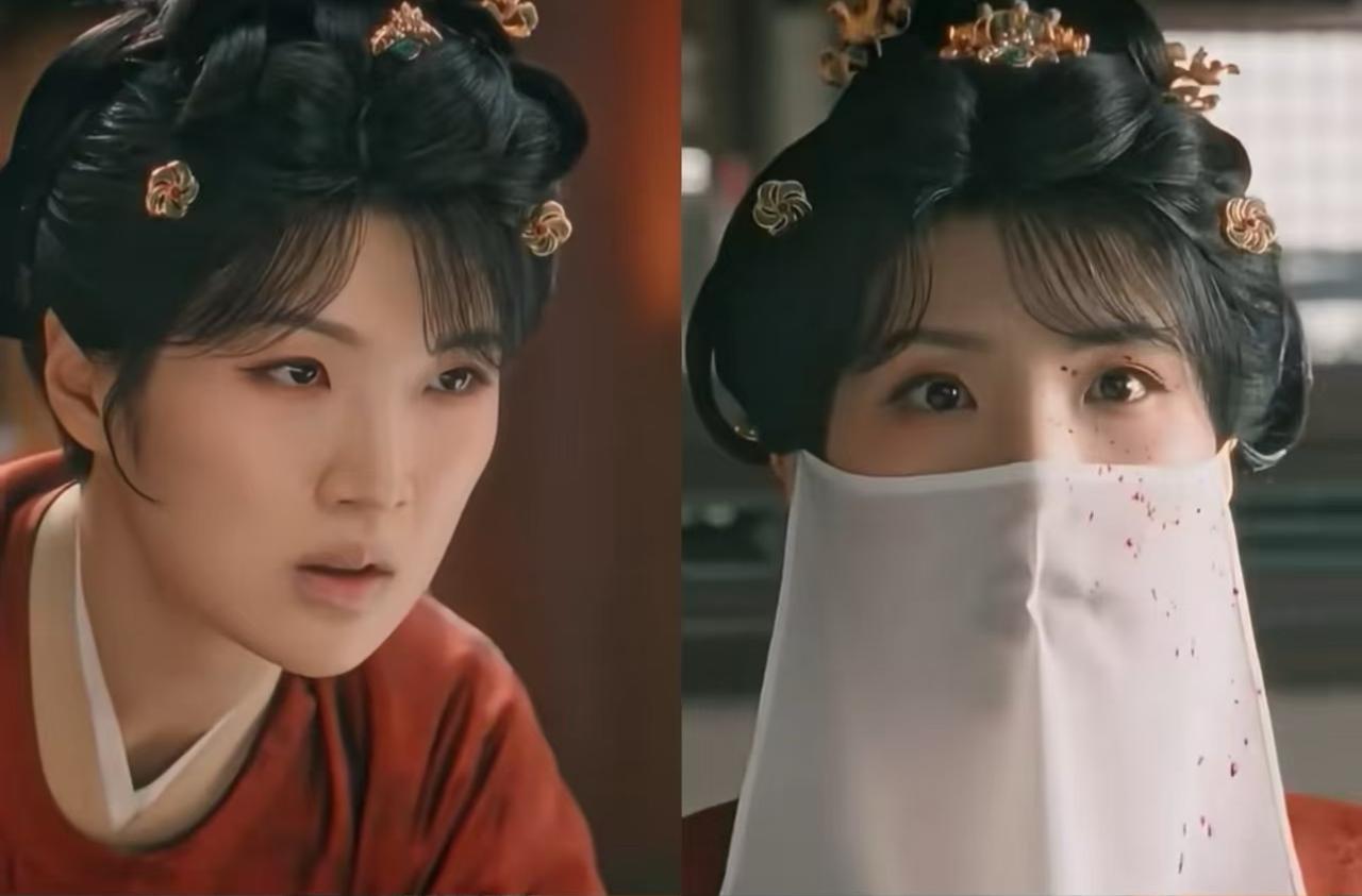 姚安娜的古装扮相比想象中好看多了，原以为她的方脸演古装很违和，没想到这个造型的她