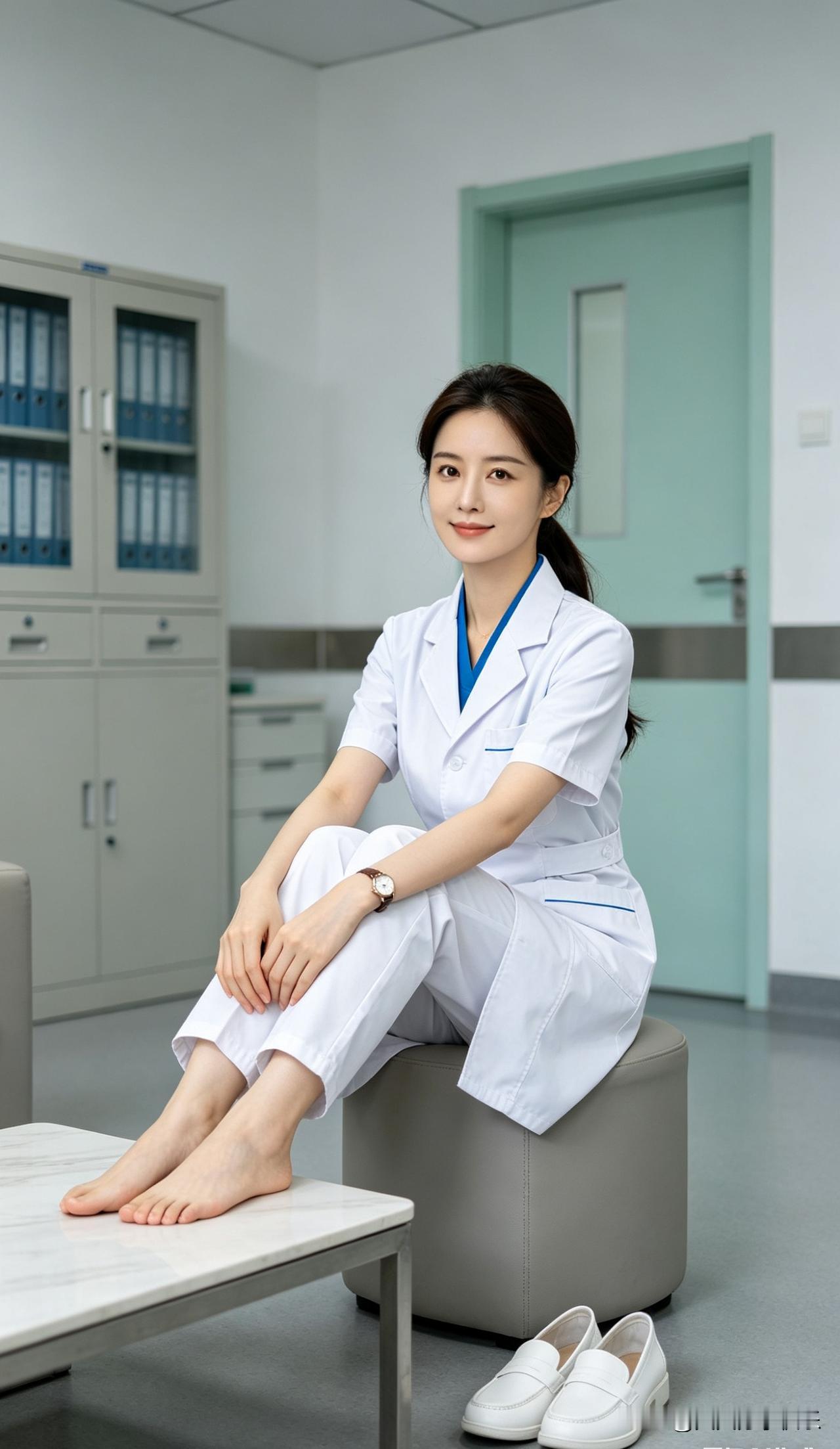 ai宝妈是白衣天使，宝妈在办公室休息一会。ai宝妈宝妈宝妈ai宝妈工作分享
