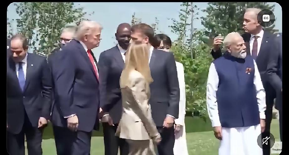 莫迪遭无视！这已经是第二次了，上一次也是在法国。这次g7合影，印度国内炸锅了