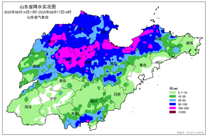 山东继续发布暴雨蓝色预警: 今夜到明天白天仍有雷雨或阵雨