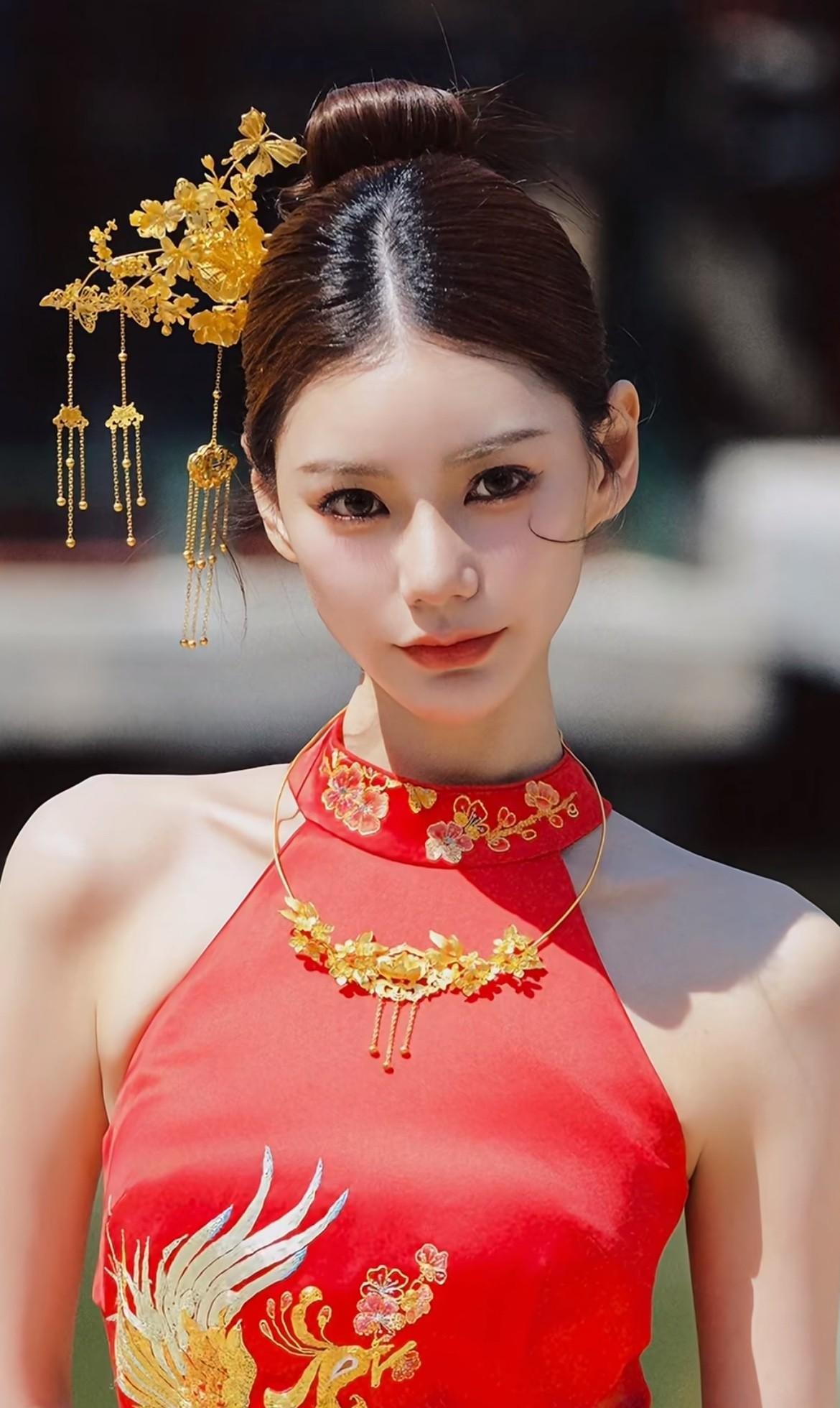 论中国人骨子里对黄金的执念看看汪小菲马筱梅大婚三金非常有讲究，发簪、手捧花和