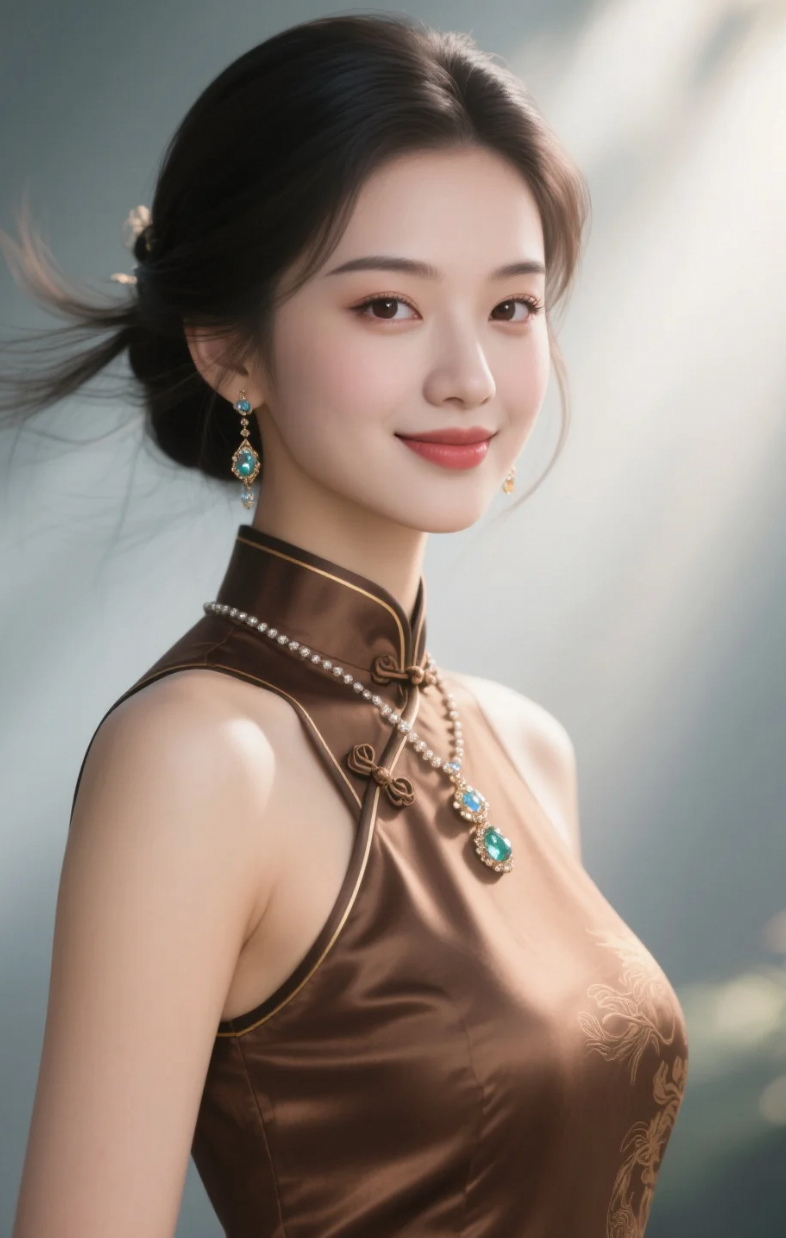 温柔不张扬，却美得让人移不开眼——这才是旗袍该有的样子
