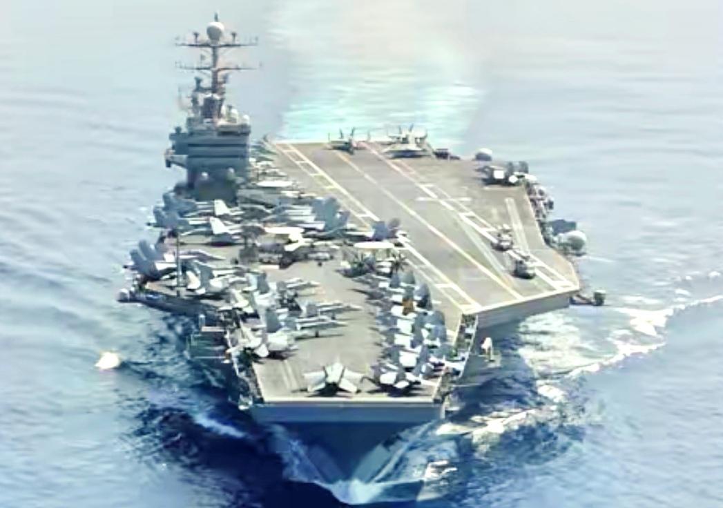 美航母已压境！特朗普对伊朗要动真格的吗？林肯号航母静默赴中东，携战斧导弹+舰载