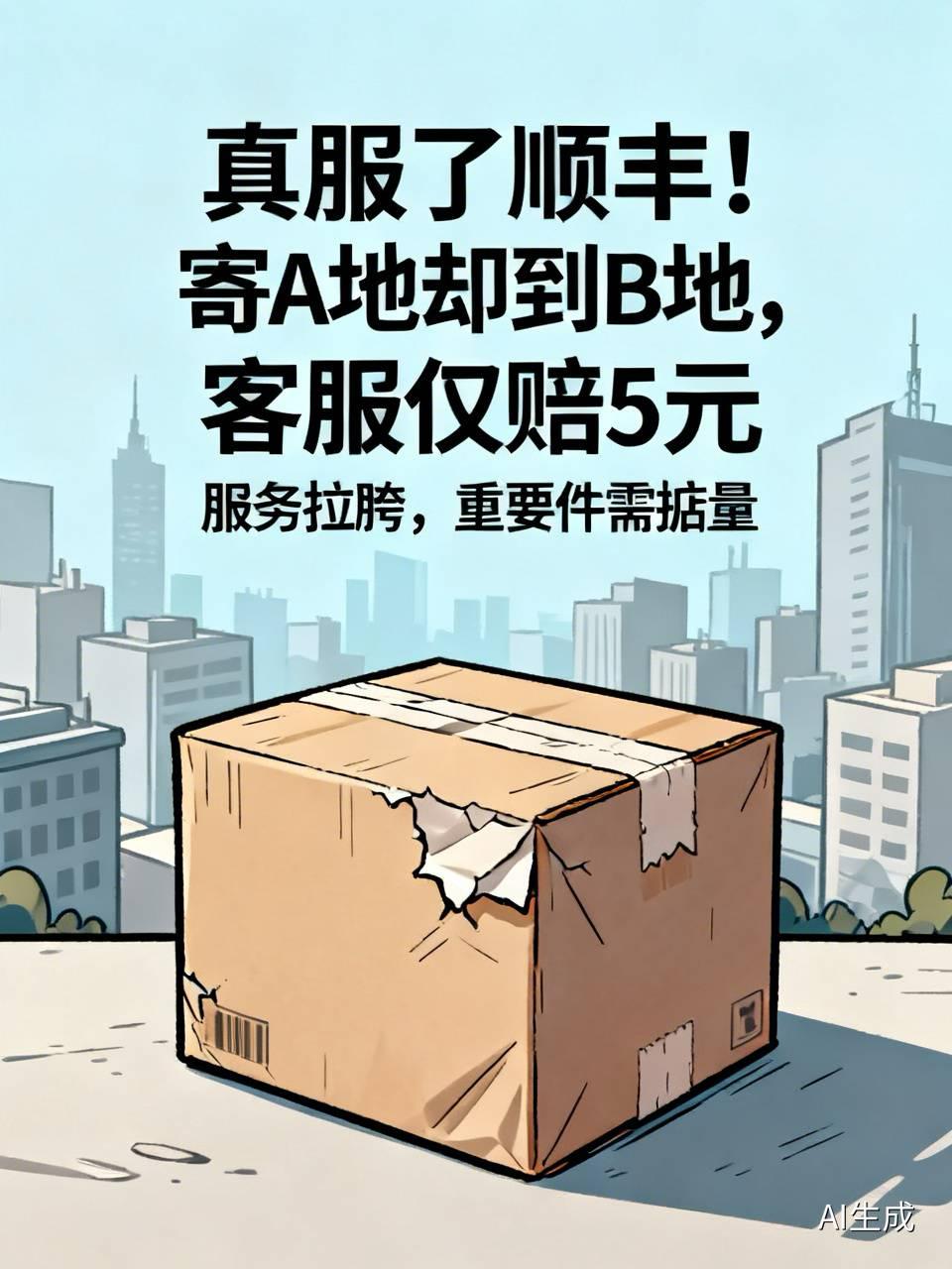 真服了顺丰！我寄A地，结果给我发到B地，还是我自己看物流发现的。我不问，