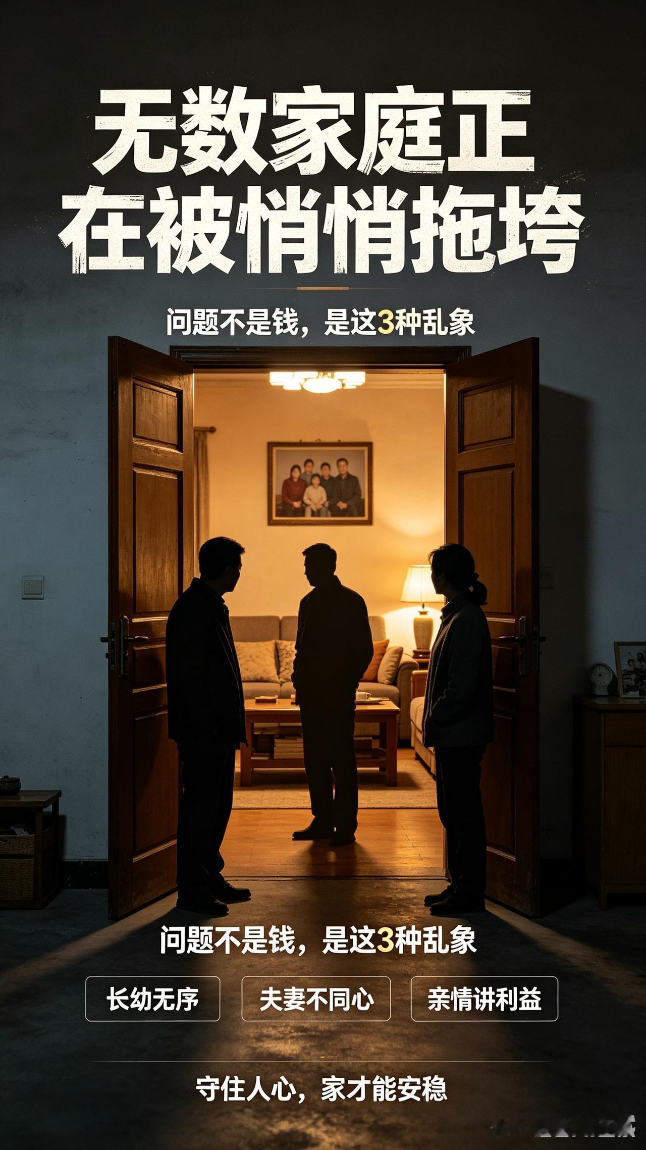 毁掉一个家庭的从不是贫穷！而是这3种藏在日常的人伦乱象，越熬越散生活里我见