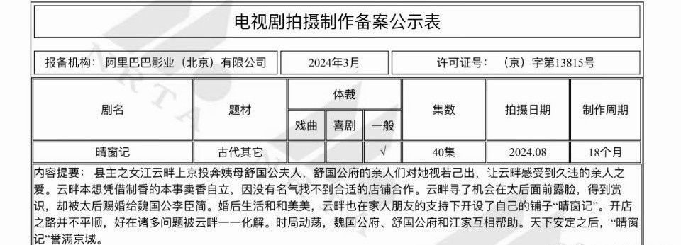 优酷《晴窗记》刘些宁改编自尤四姐小说《玲珑四犯》乱世浮生，玲珑命劫，深宅风波、