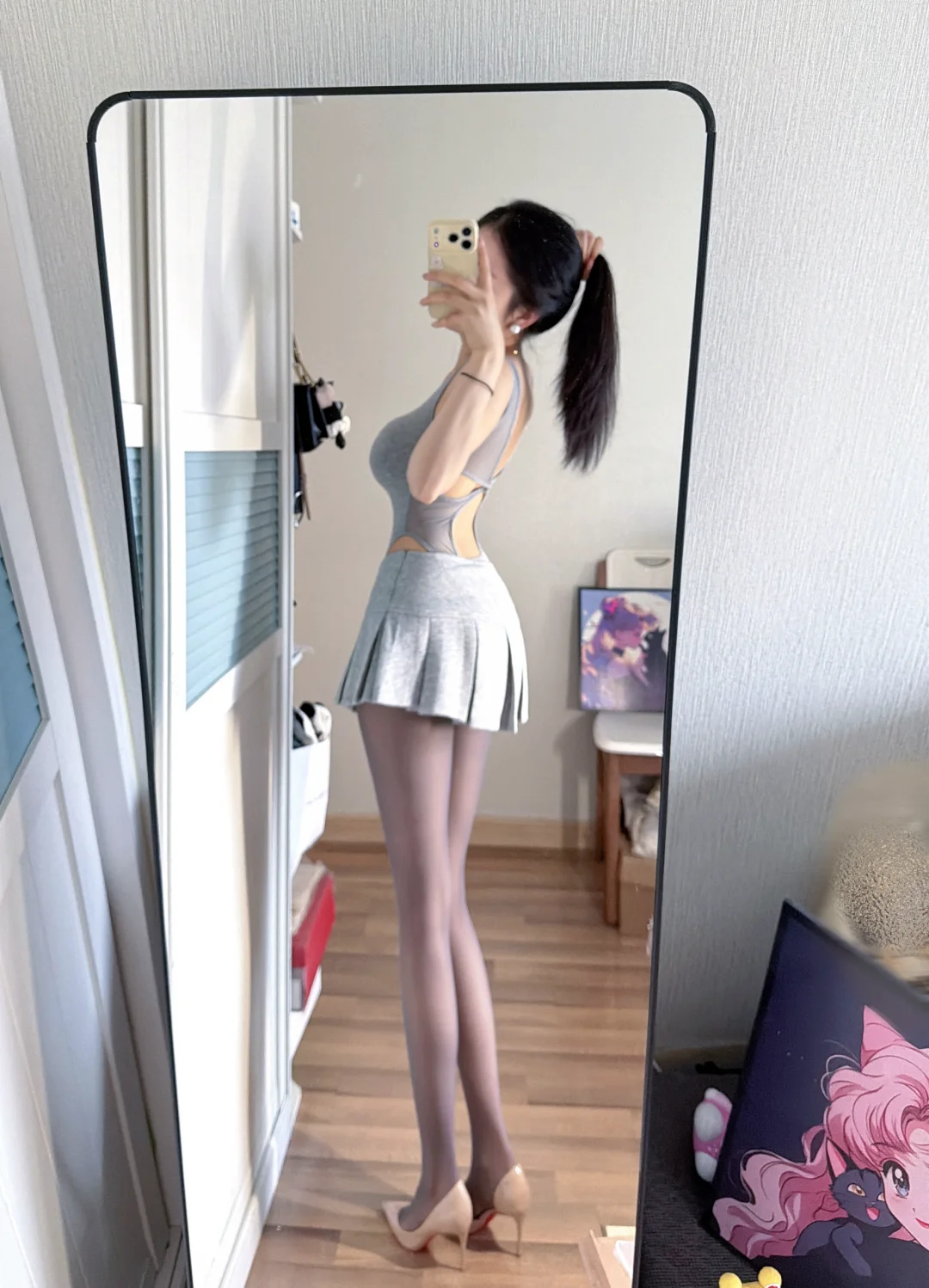 扎个马尾～