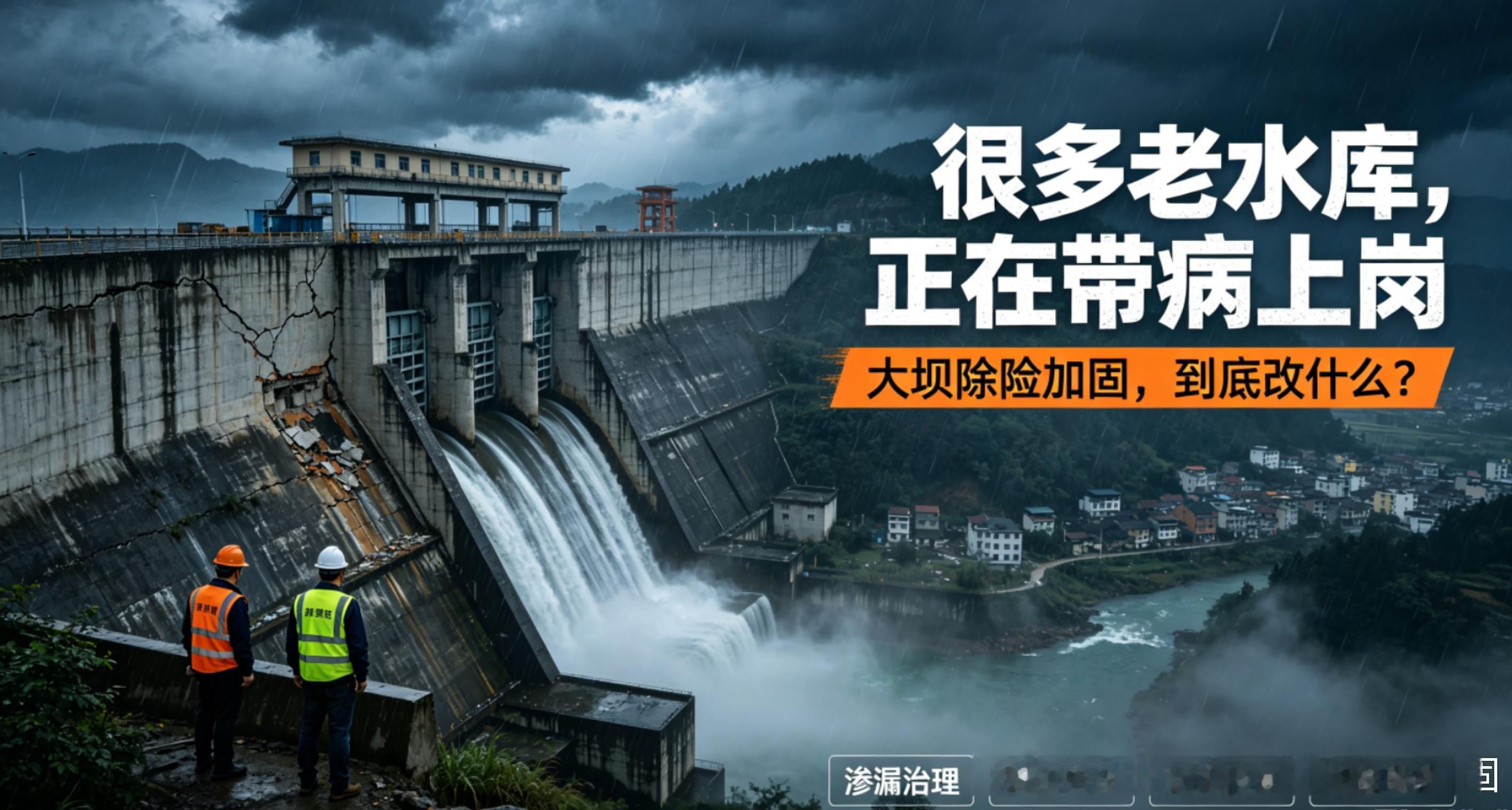 很多老水库都在“带病上岗”！大坝除险加固到底改什么？我国现有水库9.8万余座，其中80%以上修建于上