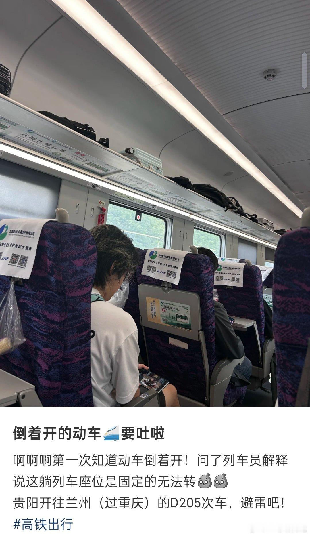 竟然还有倒开的高铁​​​