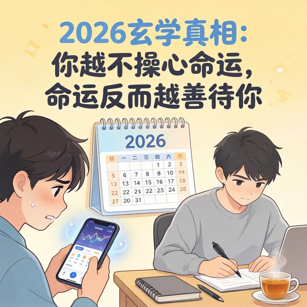 2026玄学真相：你越不操心命运，命运反而越善待你“在上班与上进之间选择上香