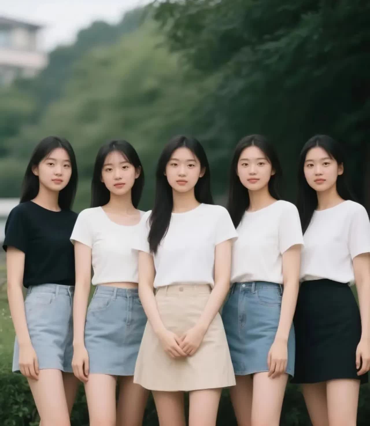 你最喜欢哪个？五位佳人翩然而至，肤若凝脂，眸似秋水。巧笑倩兮，美目盼兮，或妩