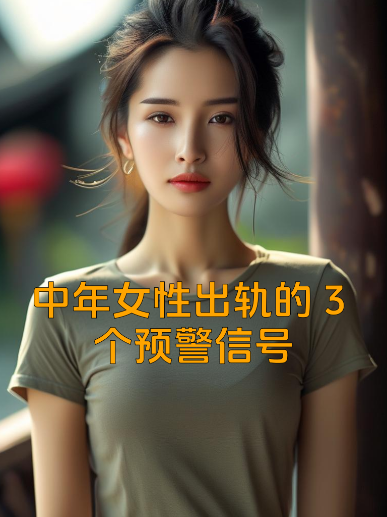 中年女性出轨的3个预警信号