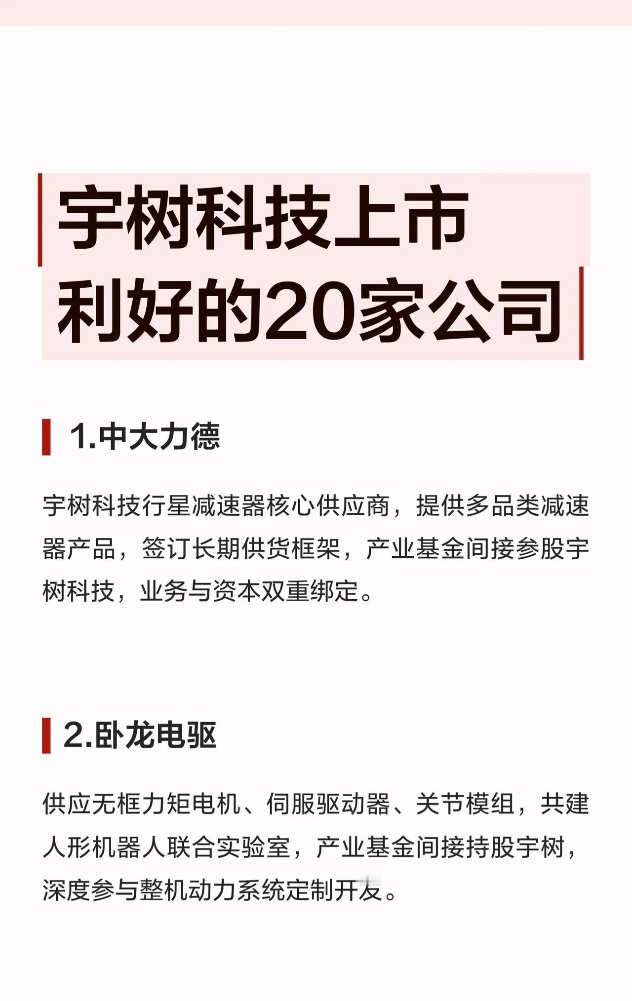 🤖宇树科技上市在即！这20家核心供应链公司或将深度受益！🚀人形机器人
