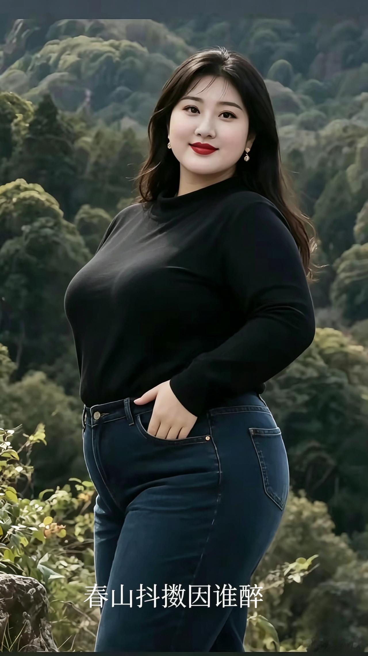 青山凝翠接娇容，丰韵身姿立宇中。未与纤姿争瘦俏，独凭雍态压千峰。云缠肩畔增风