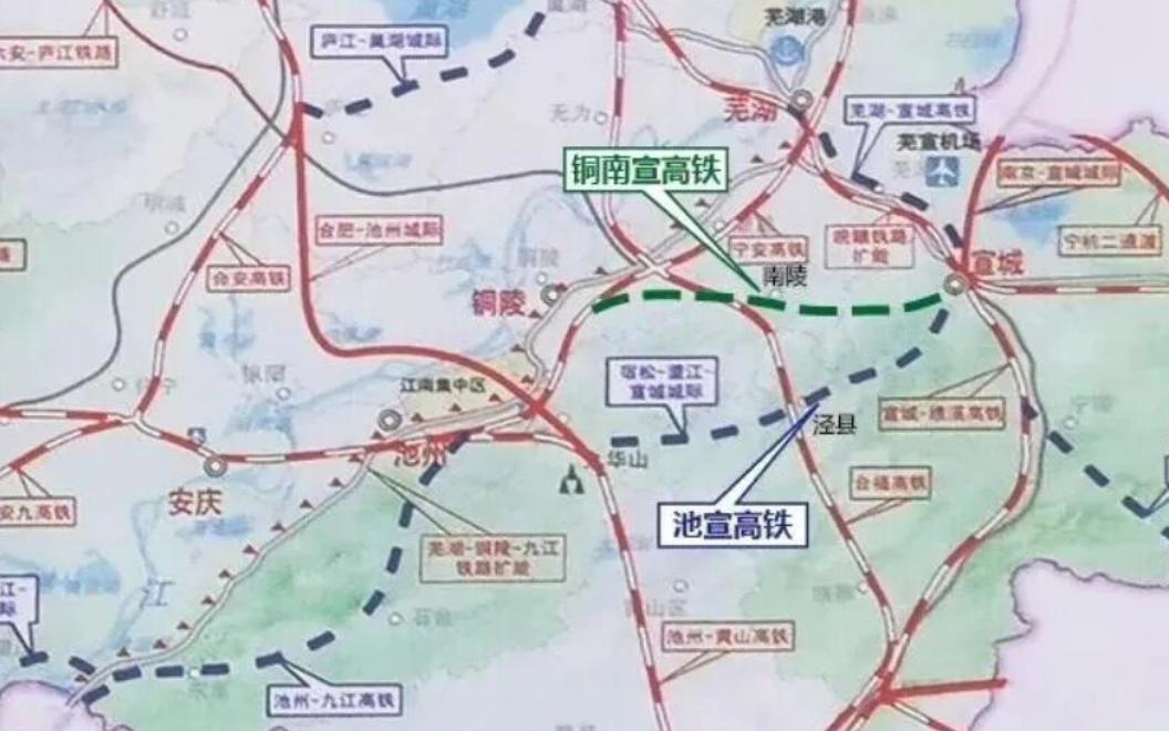 把皖南的高铁网摊开来看，问题一目了然：宁安、商合杭、合福，全是南北向的粗壮肋骨，