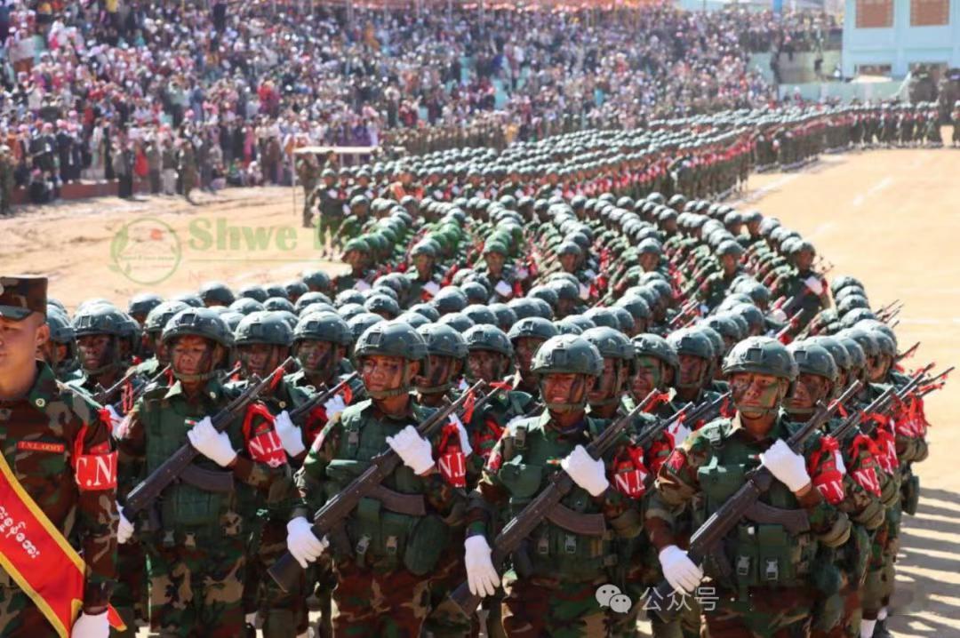 德昂解放军庆祝建军63周年！没有祝贺的武装，主要是克钦独立军、北掸邦军、佤邦