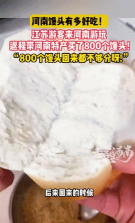 馋晕了!江苏一家13口来洛阳旅游，返程前花了400块买了800个馒头，坐上高铁后
