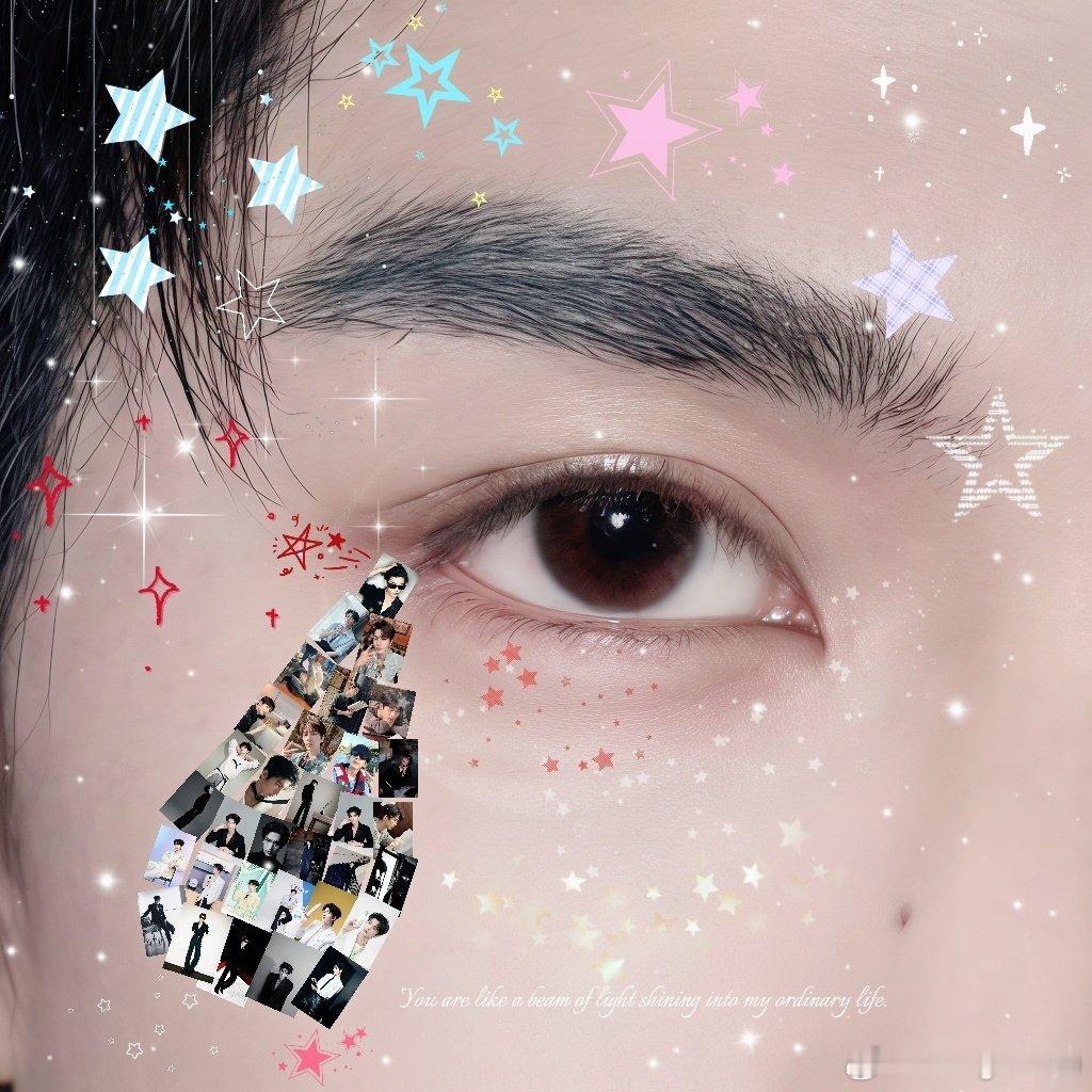 #张凌赫#我想成为你眼角的一颗痣，沉默地陪伴，安静地见证。见证你笑时的璀璨，也拥抱你哭时的脆弱。​