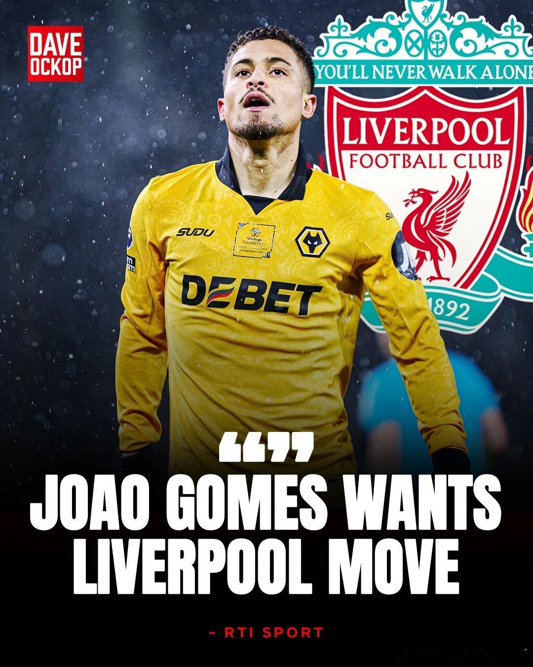 根据RTISPORT的报道，切尔西、曼联和利物浦在签下狼队若昂戈麦斯的争夺中处