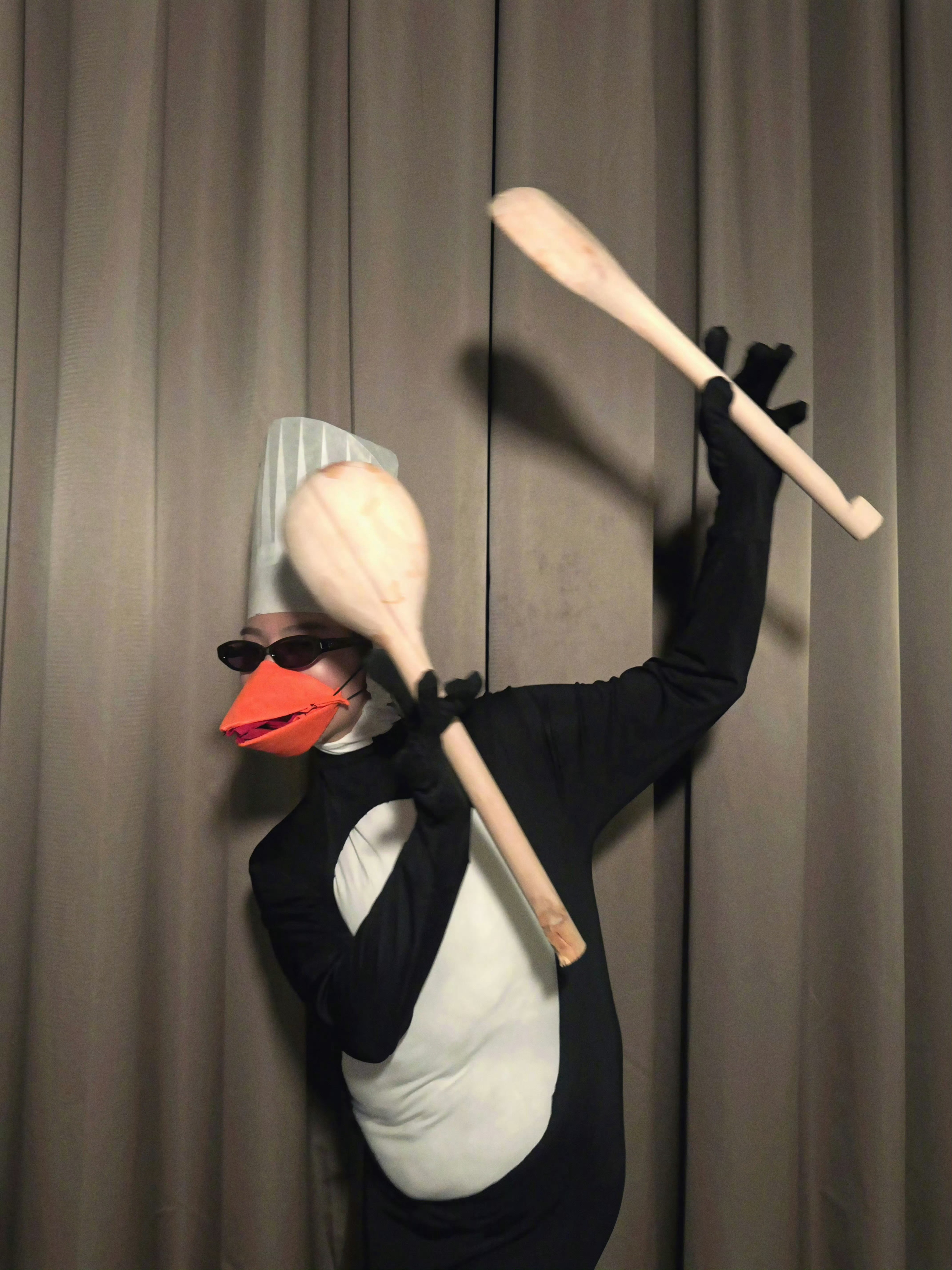 卢昱晓cos高雅企鹅，我真的服了啊啊啊​​​