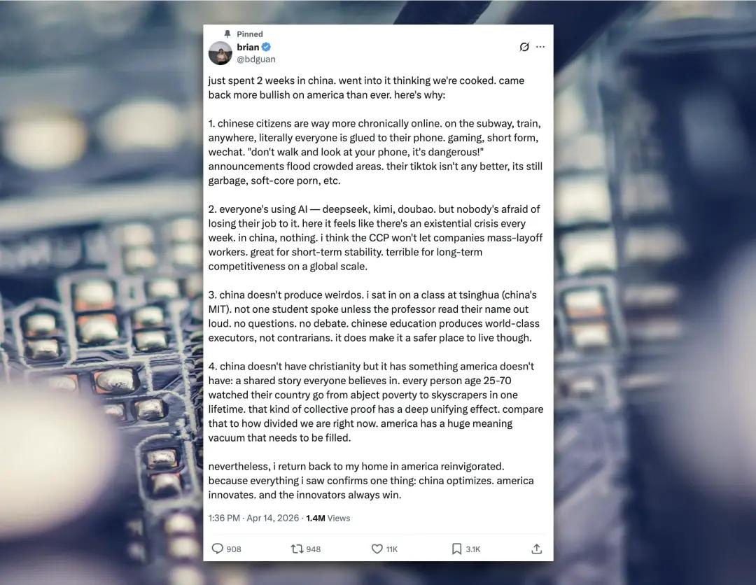 斩杀线后华裔来中国，看到3个问题后又回去了？父母是中国人，自己是老美，本来觉