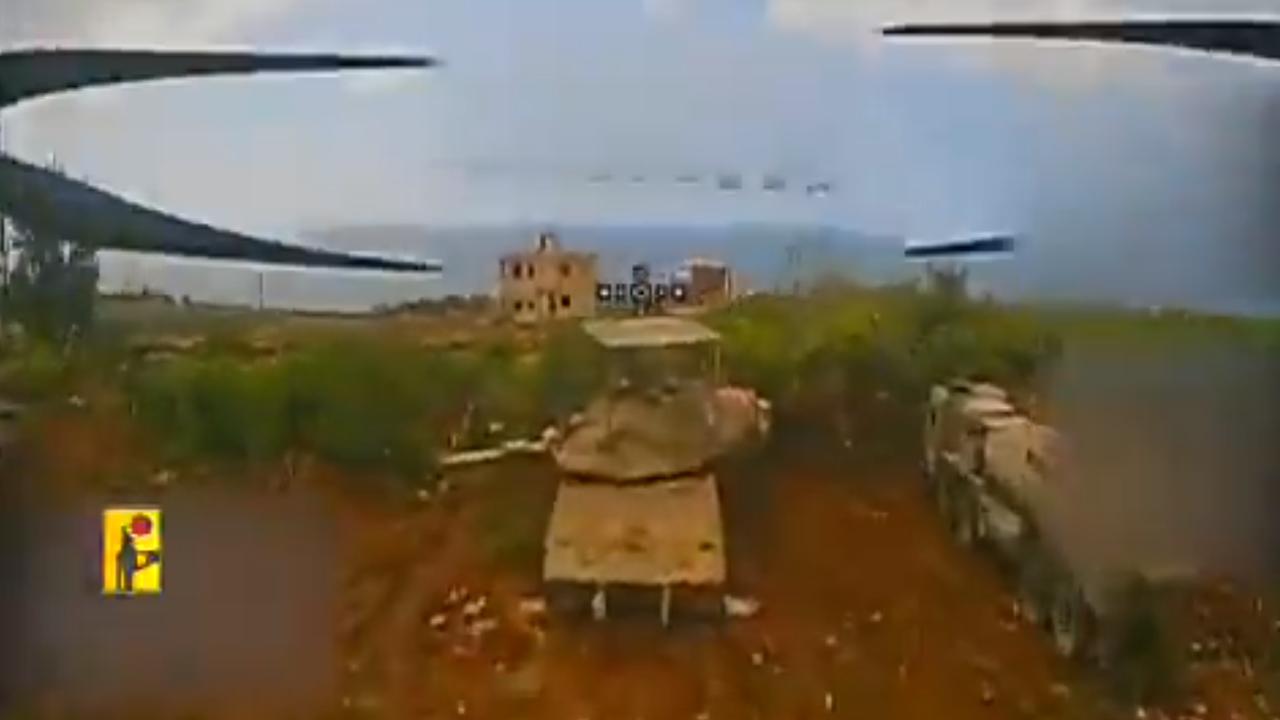 黎巴嫩真主党的一架第一人称视角无人机成功攻击了一辆配备“战利品”主动防护系统（A