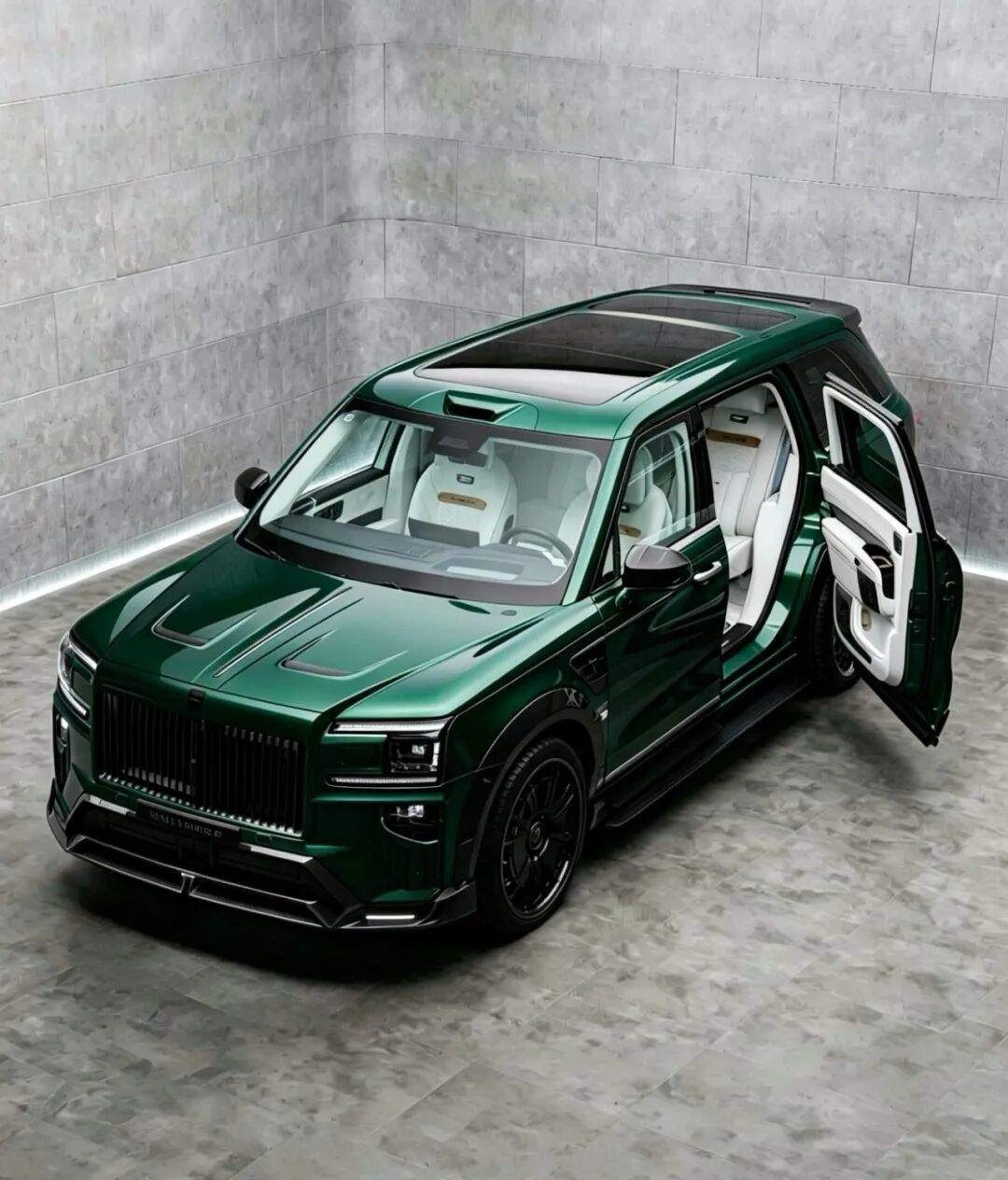 MANSORY9X首发版祖母绿这前脸设计的妥妥库里南嘛