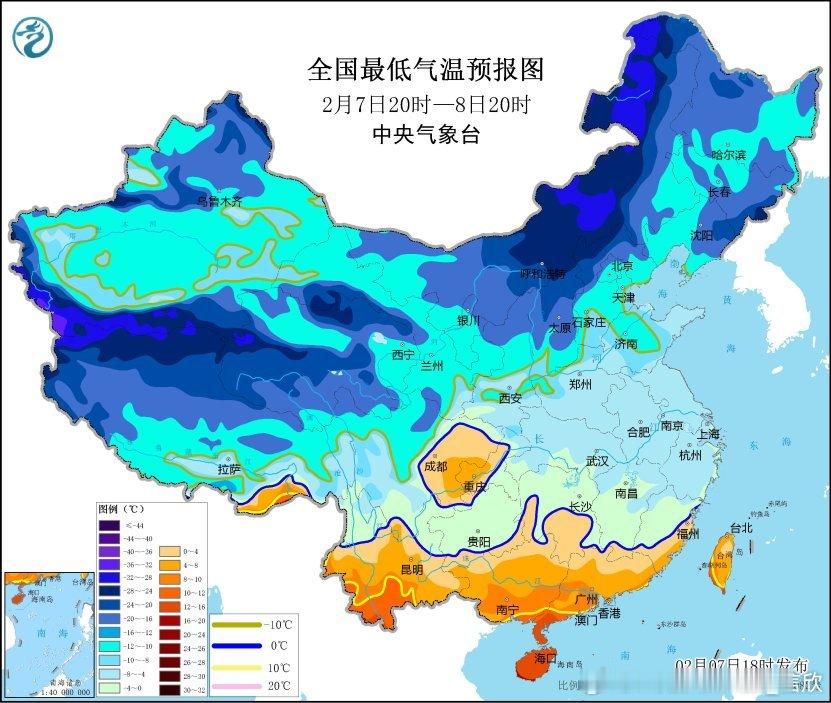 【寒潮影响进入尾声北方率先开启升温】今天华北黄淮多地，为今冬最冷的一天。明晨中