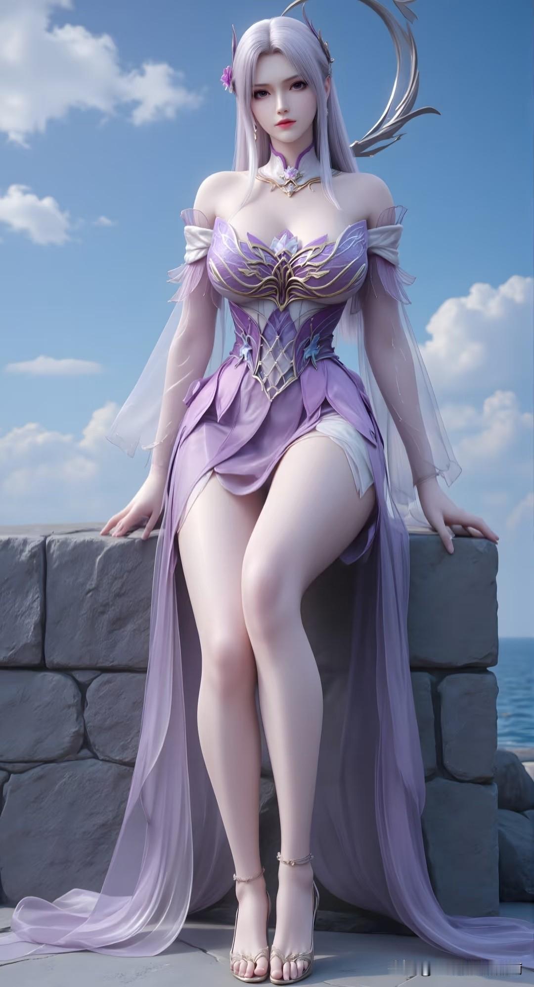 动漫福利高清壁纸经典国漫《斗破苍穹》第一美女——小医仙。小医仙是《斗破苍