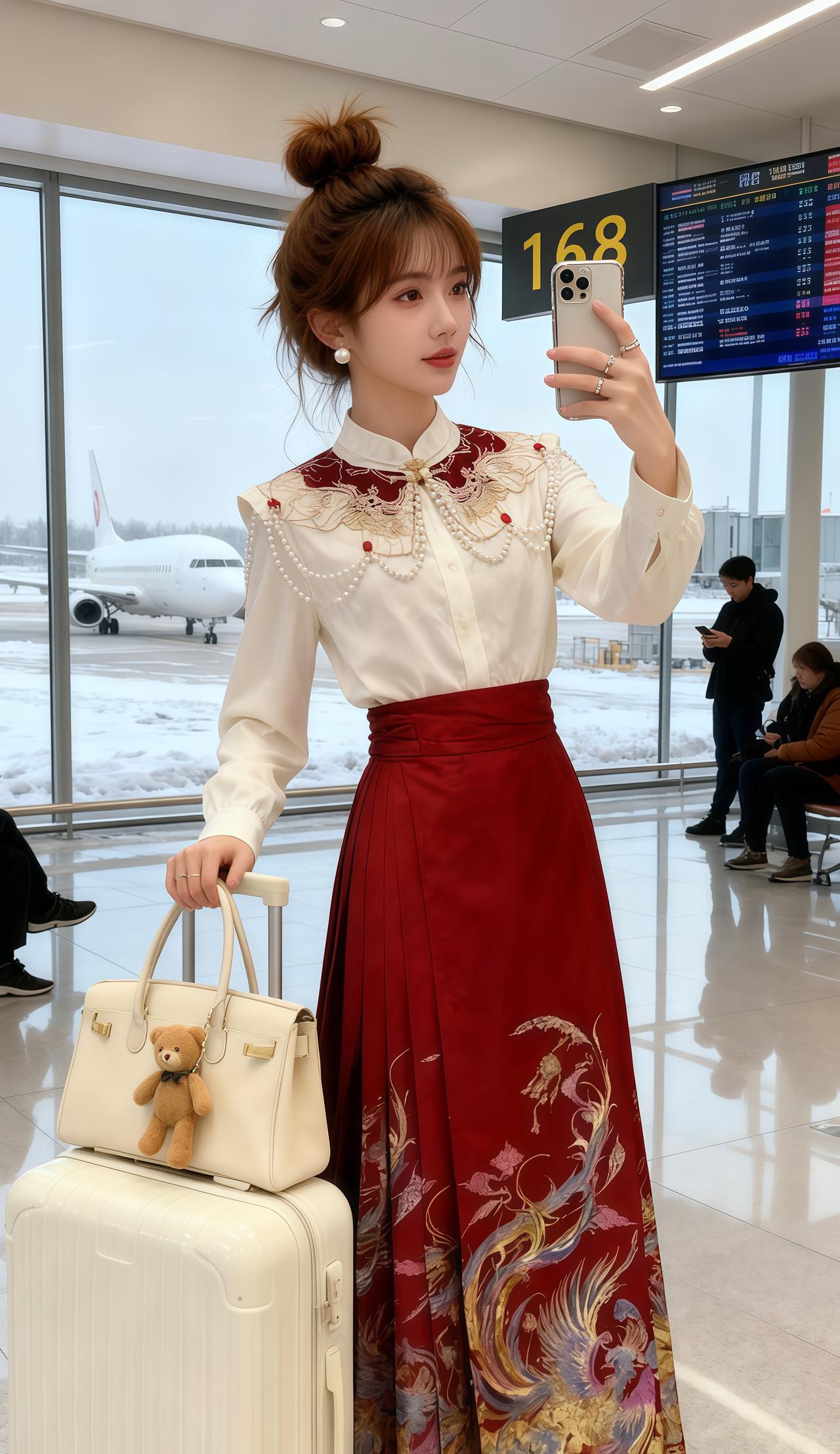 高级穿搭这也太好看了气质仙女裙穿搭重工刺绣新年穿搭