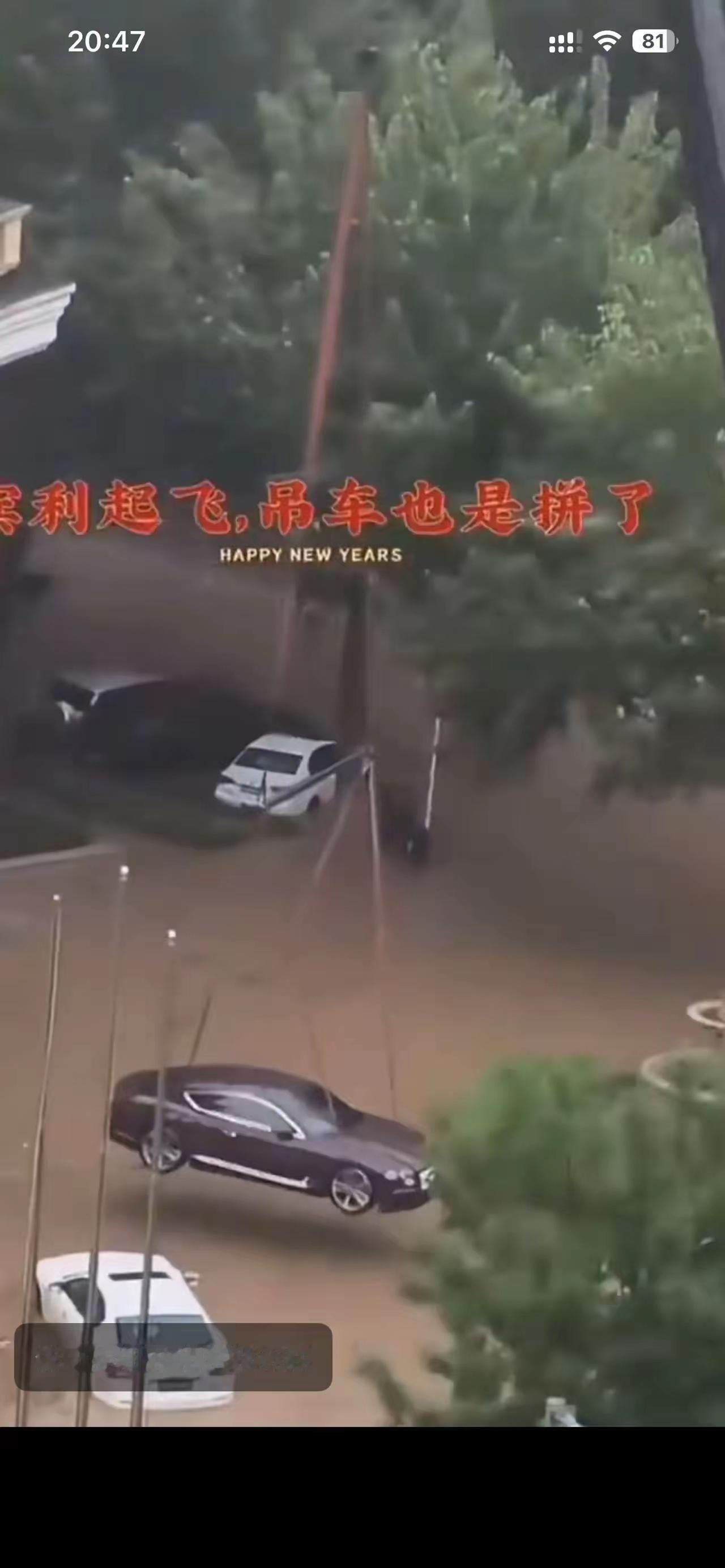 沈阳一名宾利车主的防汛操作在全网爆火，台风抵达之前他专门聘请吊车，把整台豪车悬吊