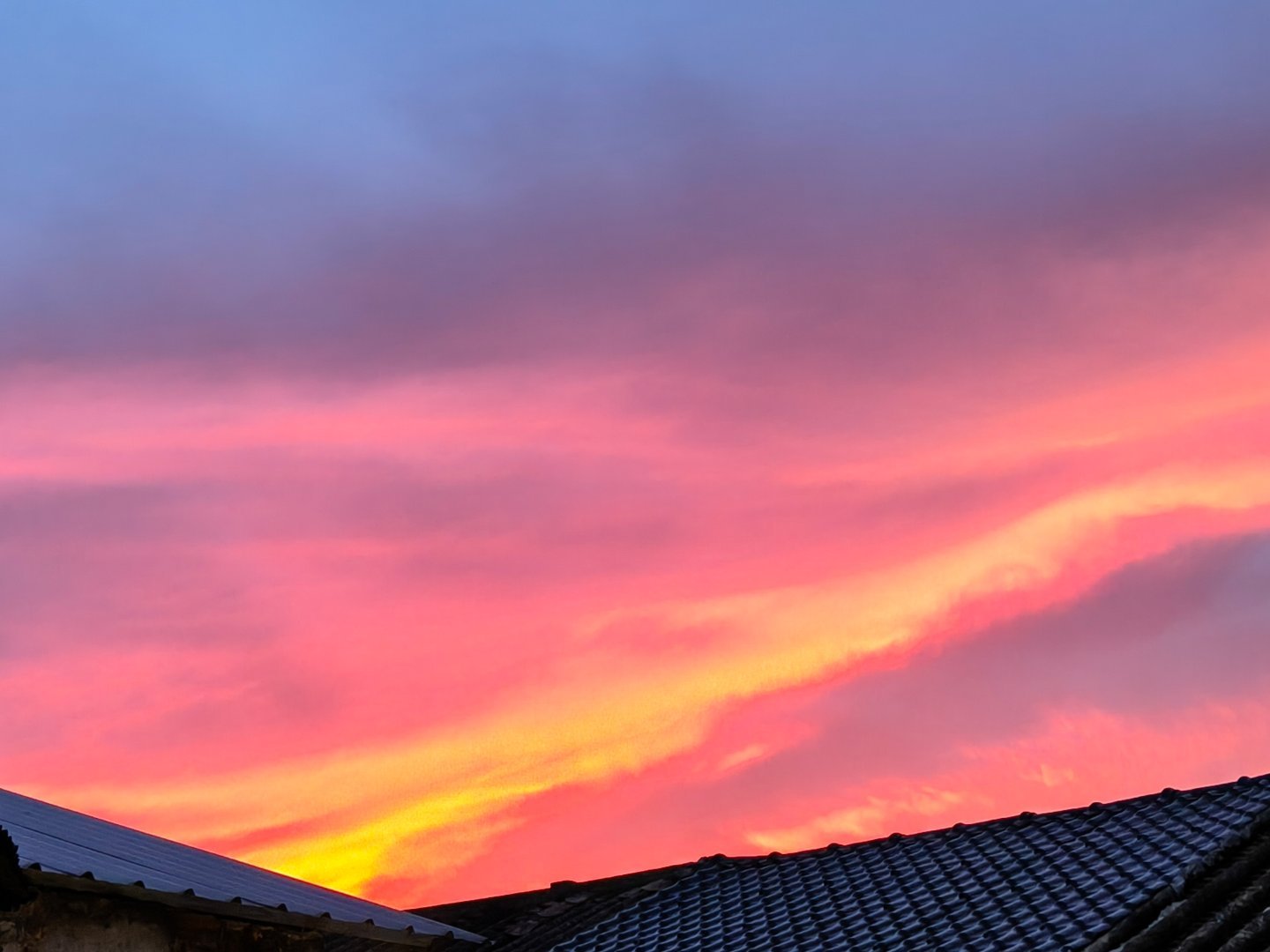 今天的晚霞，分外的美丽！随手拍美景