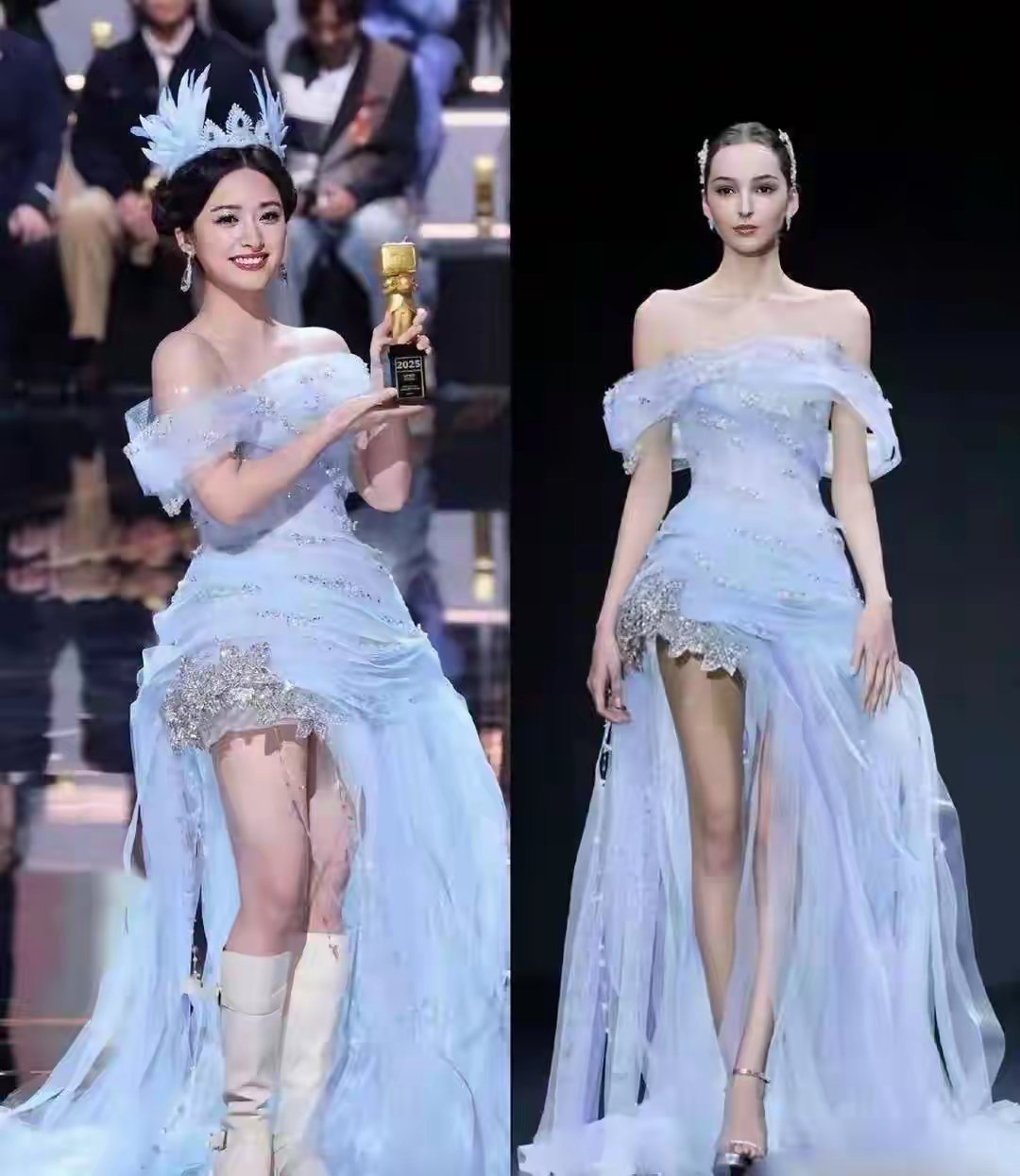 感觉沈月比模特穿的还好看