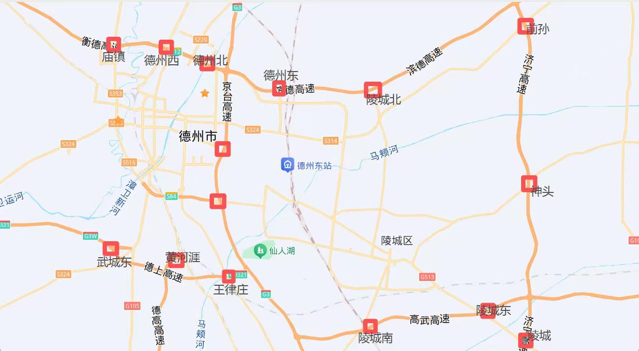 德州城区周边已经有15个高速出入口了随着济南至宁津高速于202