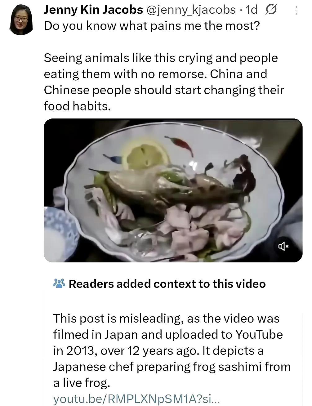 华二代发文：你们知道什么让我最痛苦吗？看到动物们如此哀嚎中国人却毫无悔意的吃掉它