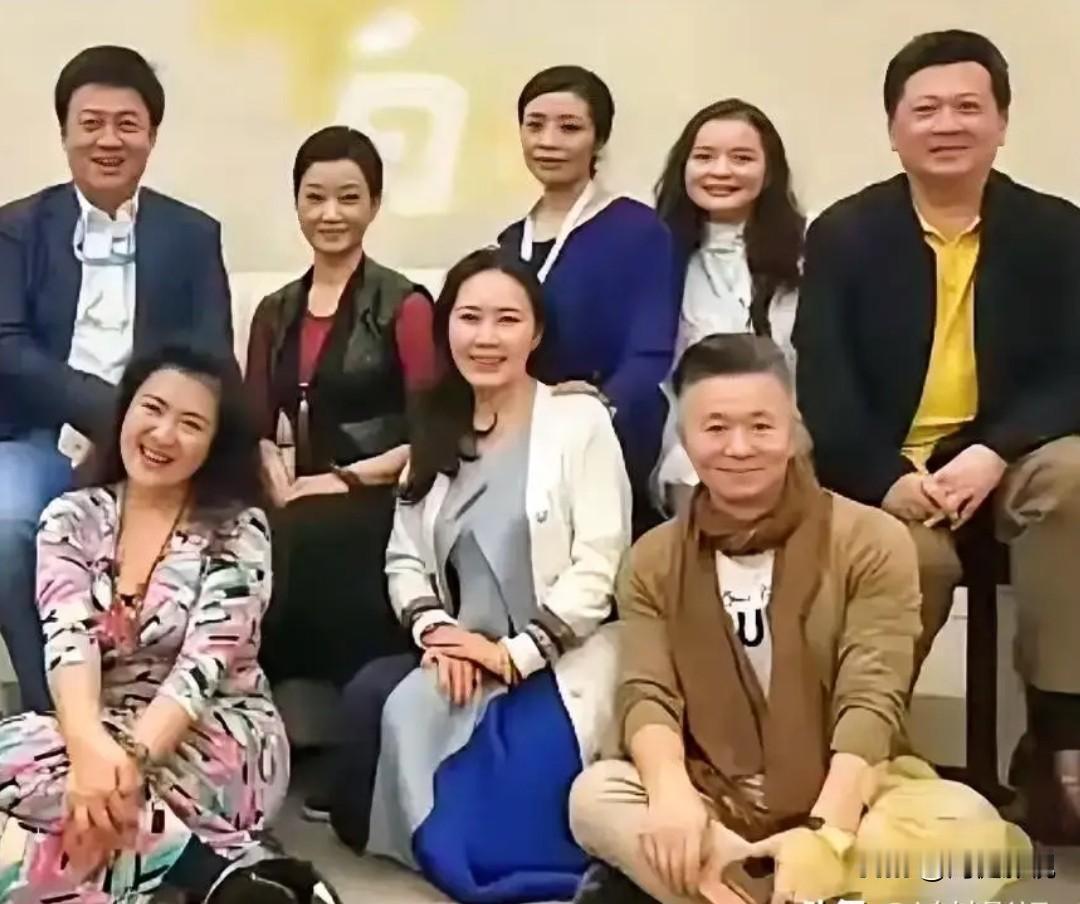 后排就认得出宋祖英，李丹阳，郁钧剑;第一排坐在最右边的是王宏伟，而坐在左边的两位